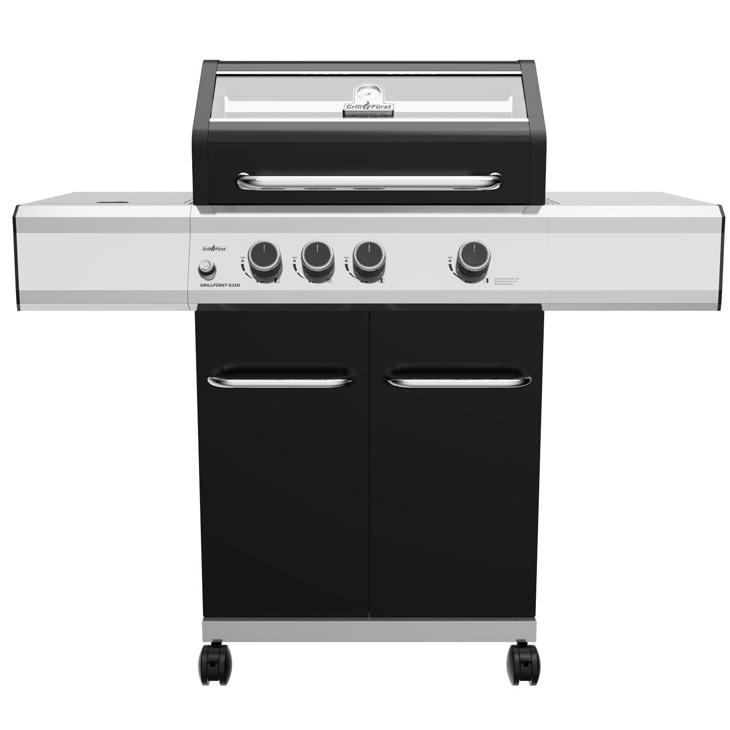 Gasgrill Grillfürst G310E 3-Brenner mit Hochtemperaturbrenner Edelstahl Rosten