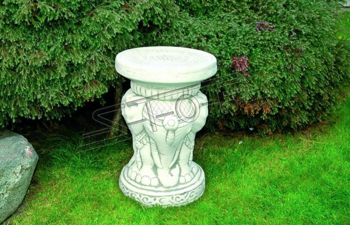 JVmoebel Skulptur Blumenkübel Pflanz Kübel Dekoration Figur Garten Elefant Ständer