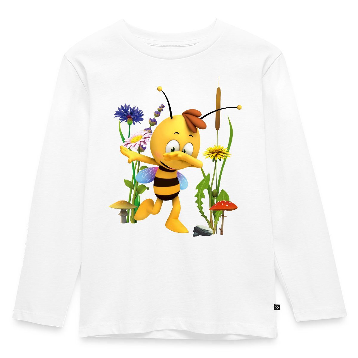 Spreadshirt T-Shirt Biene Maja Willi Dabbing Kinder Premium Langarmshirt (1-tlg)