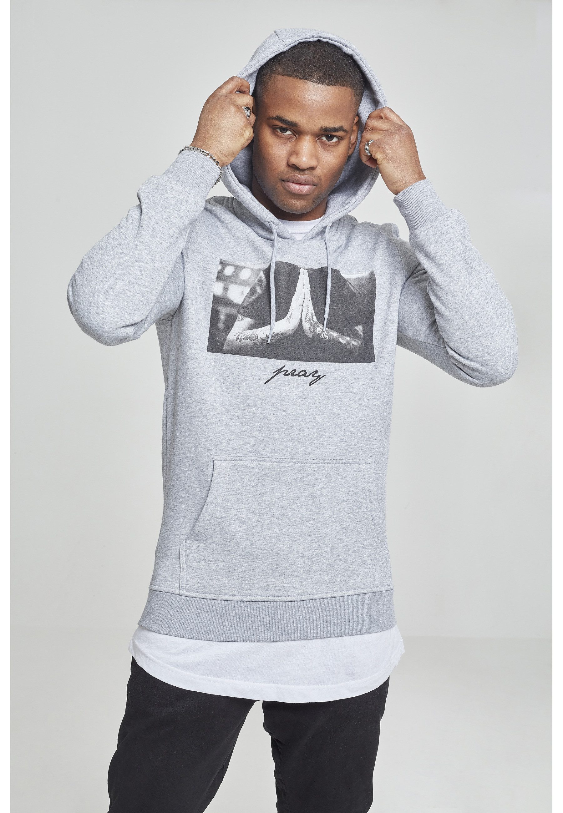 MisterTee Sweatshirt MisterTee Herren Pray Hoody (1-tlg)