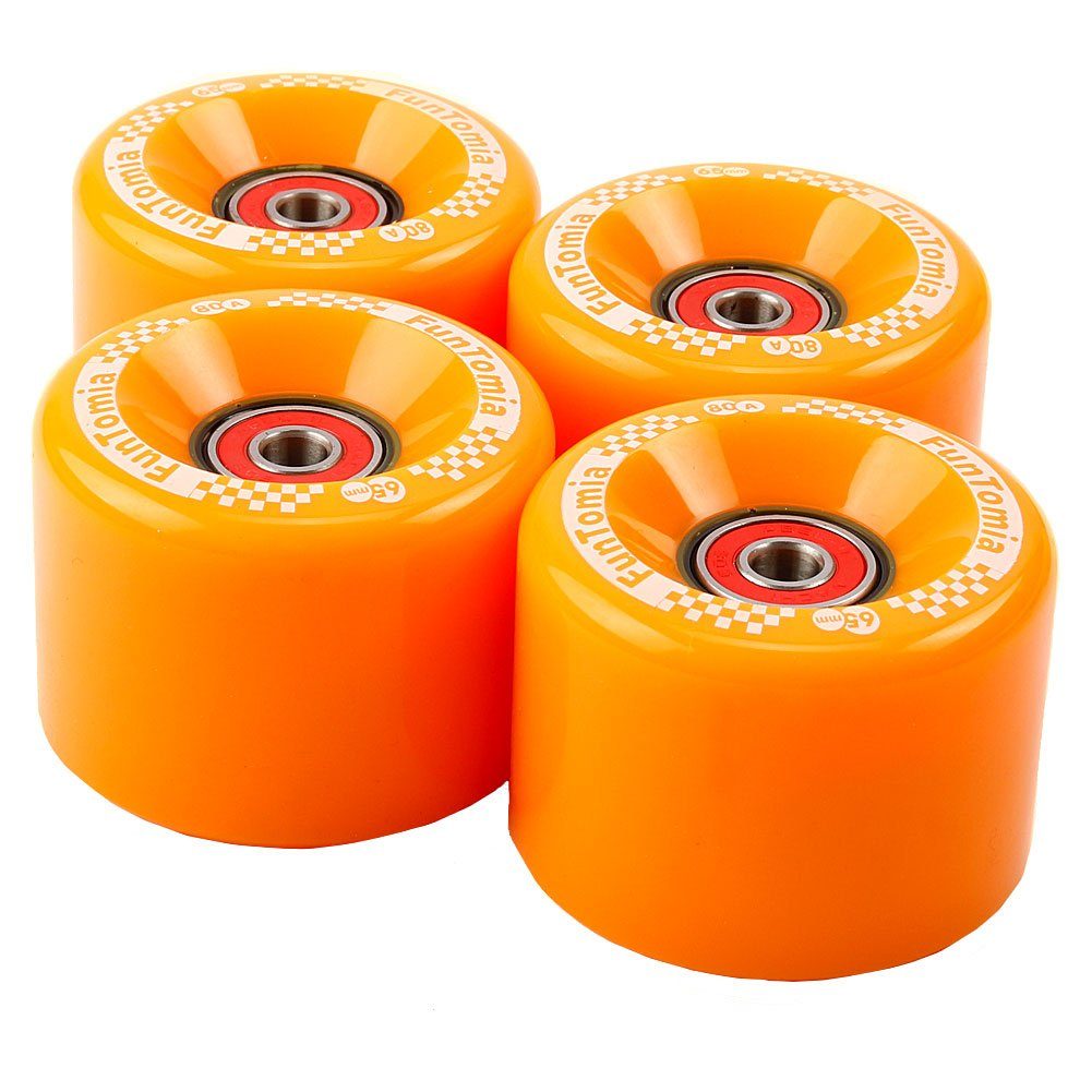 FunTomia Miniskateboard FunTomia 4 Stück Mini-Board Rollen (Big Wheels) mit und ohne LED