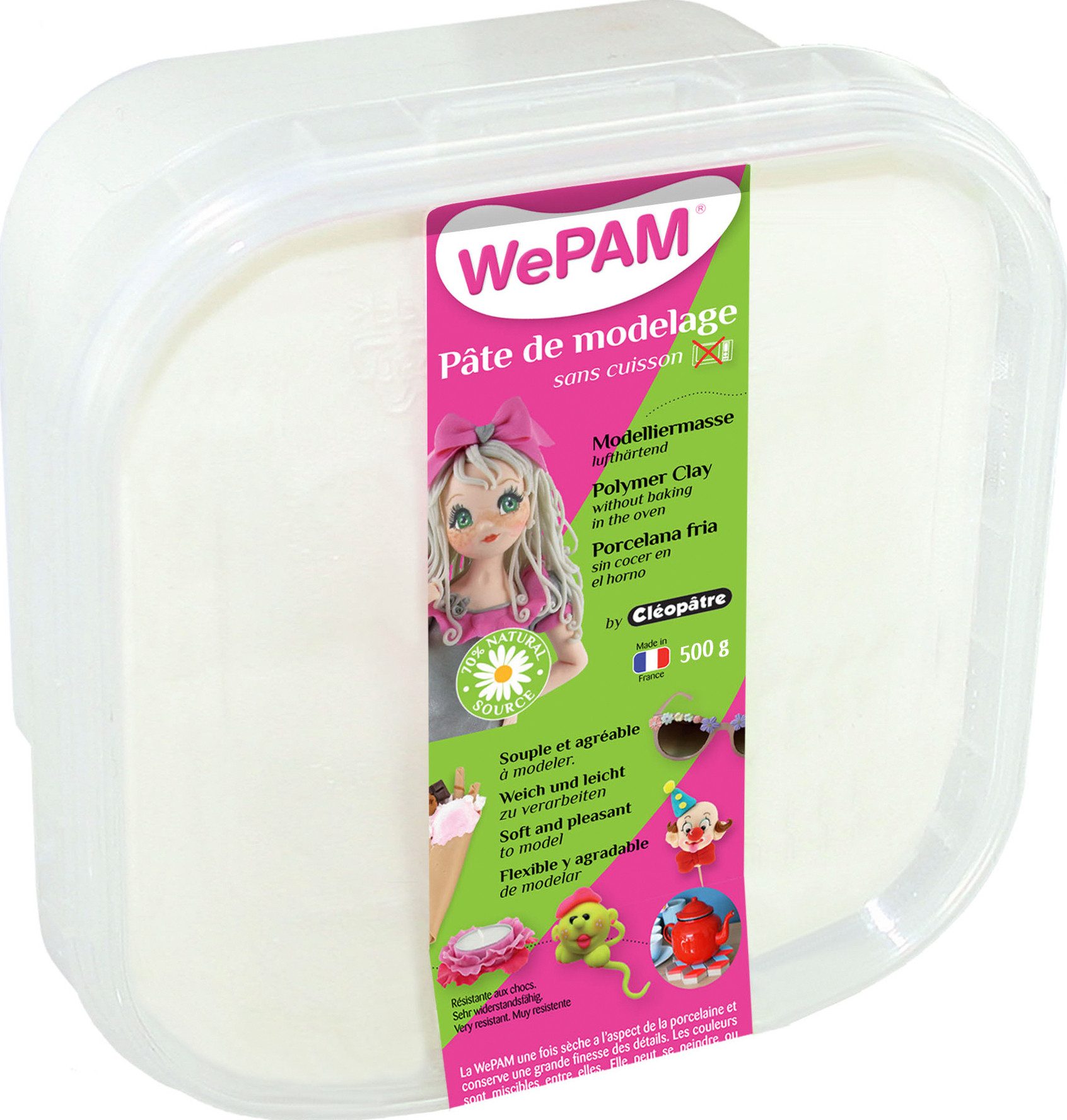 Cléopâtre Modelliermasse WePAM, 500g, luftrocknend