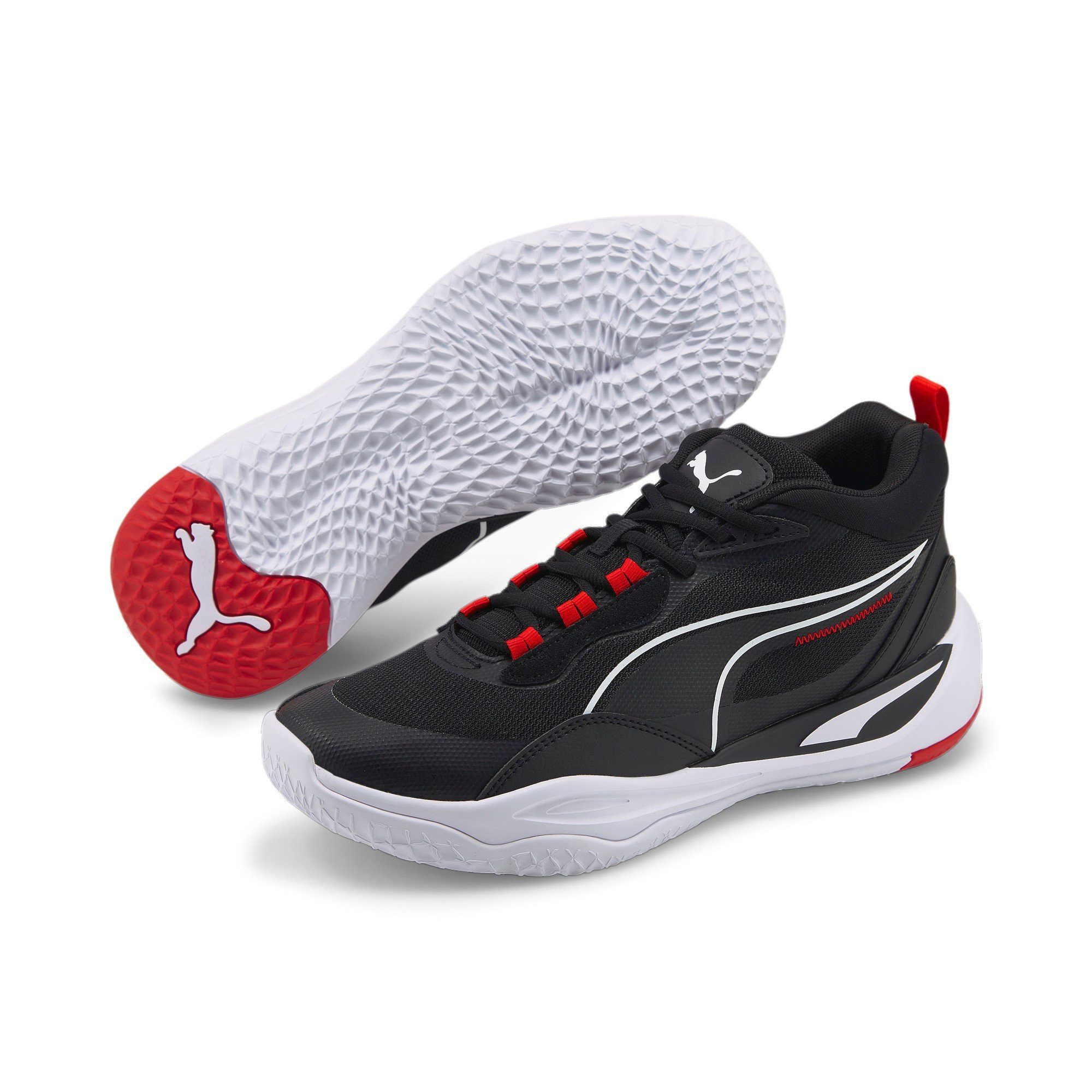 PUMA Hallen-Indoorschuhe Playmaker Pro schwarz/weiss Herren Badmintonschuh