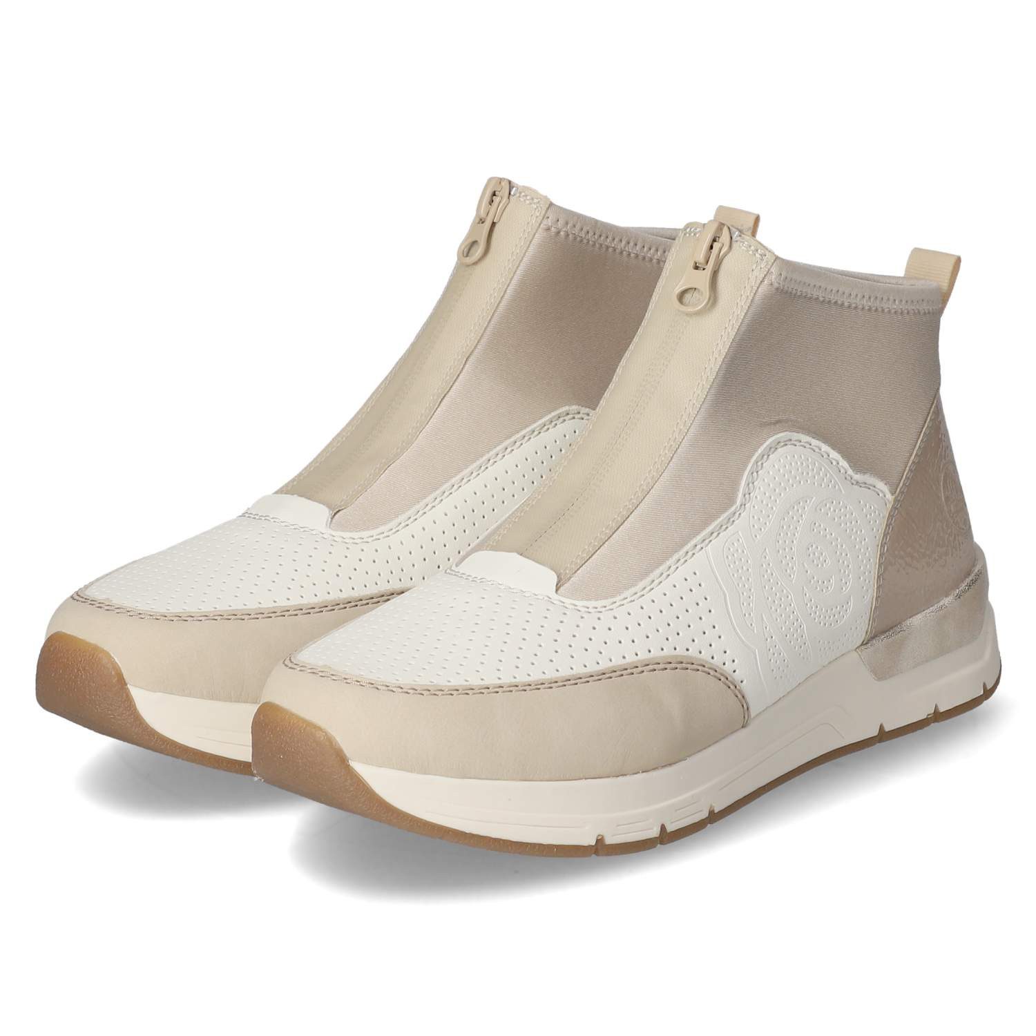 Rieker Rieker 58959-62 Damen Textil & Synthetik beige Slipper günstig online kaufen