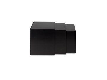 Cubix Aufbewahrungsbox cubix-CD-Boxen schwarz, 3 Aufbewahrungs-Boxen aus Holz für 40 CDs.