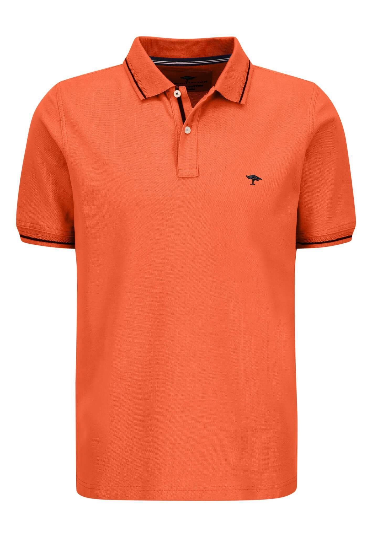 Modern (1-tlg) (33) FYNCH-HATTON Fit orange Herren Poloshirt Poloshirt