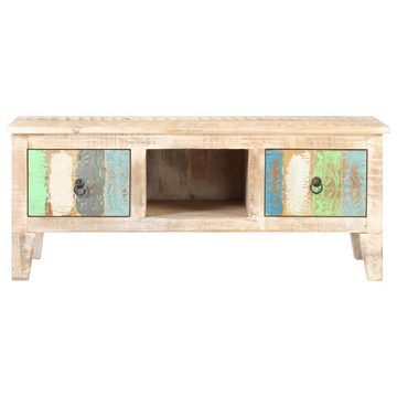 furnicato Couchtisch 100x55x40 cm Raues Akazienholz