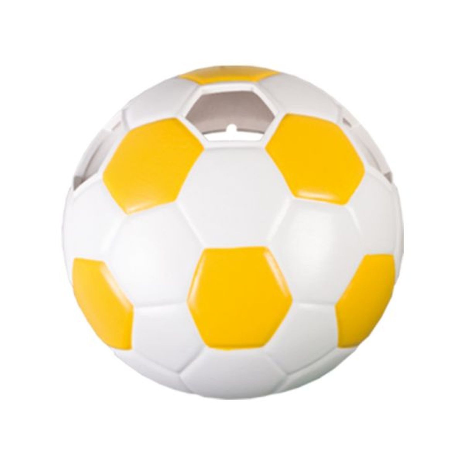Licht-Erlebnisse Wandleuchte KIND, ohne Leuchtmittel, Wandlampe Weiß Gelb Fußball Keramik E27 Kinderzimmerlampe Beleuchtung