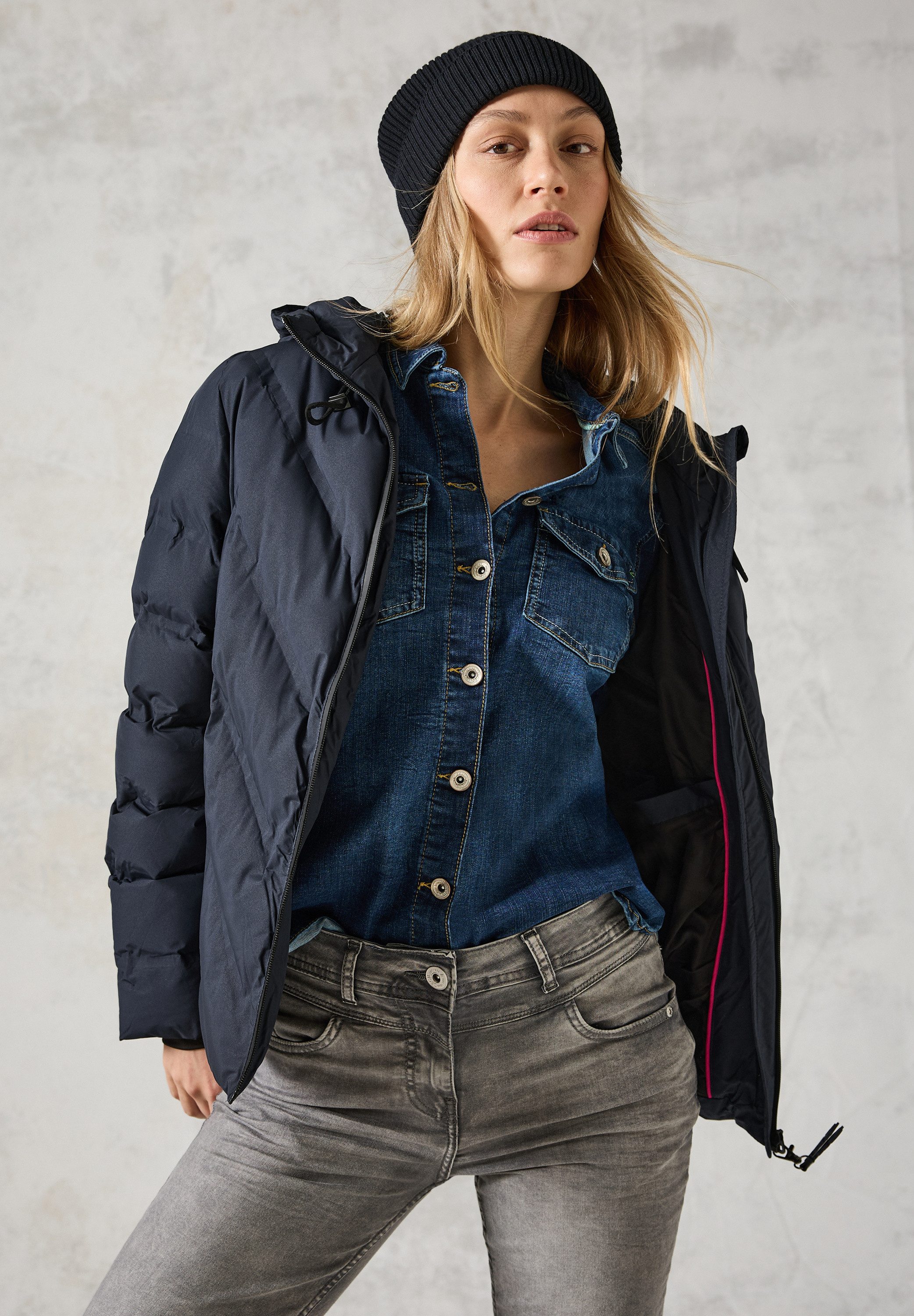 CECIL Outdoorjacke mit Kapuze und verschweißten günstig online kaufen