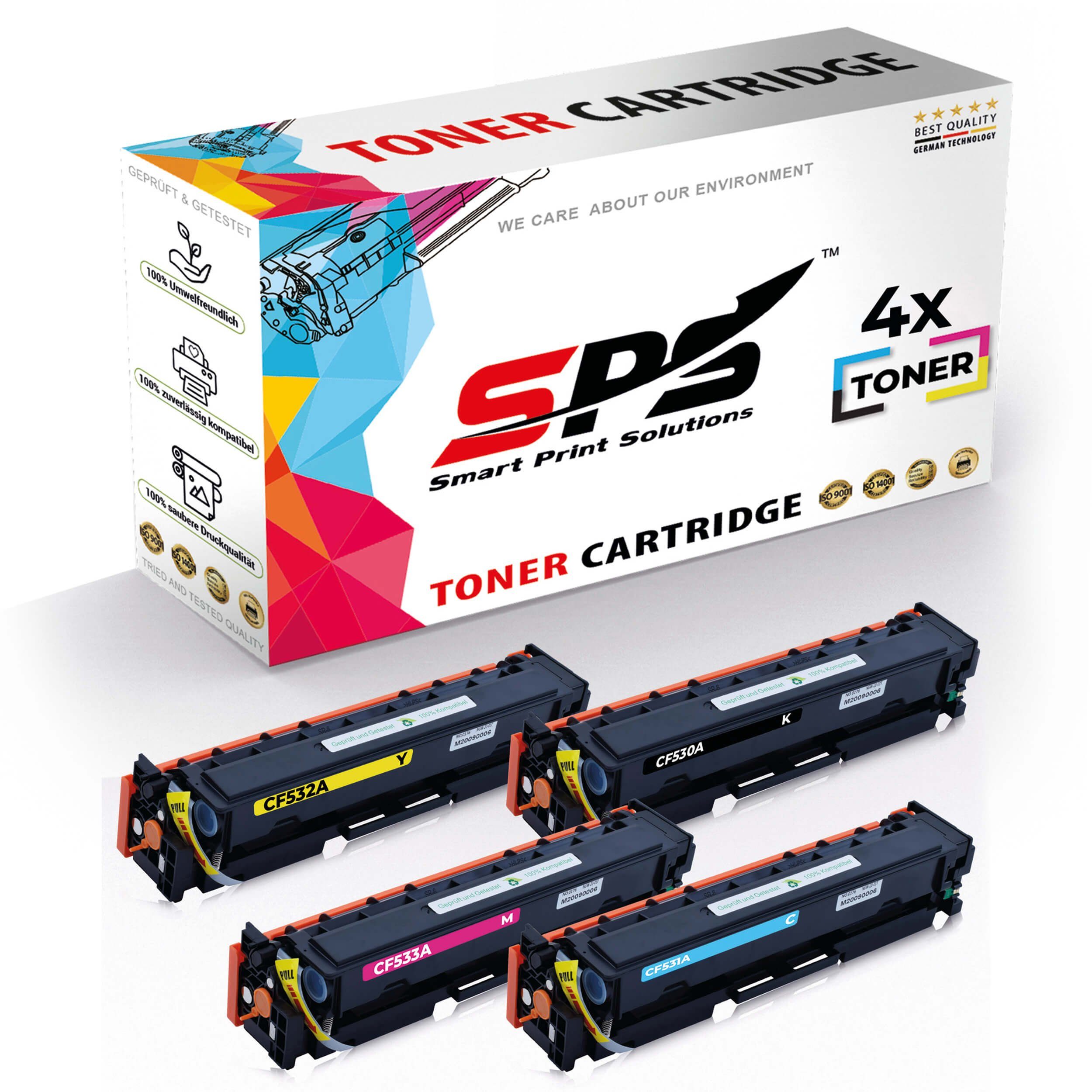 SPS Tonerkartusche 4x Multipack Set Kompatibel für HP Color Laserjet CP 2125 (304A/CC531A, (4er Pack)