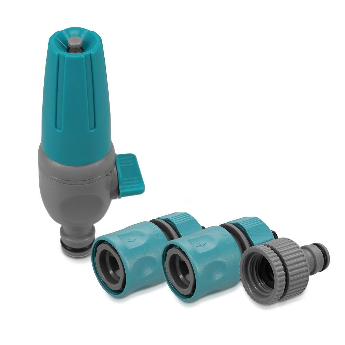 Gartenschlauch Gartenspritze Set vierteilig - Düse inkl. Schnelladapter