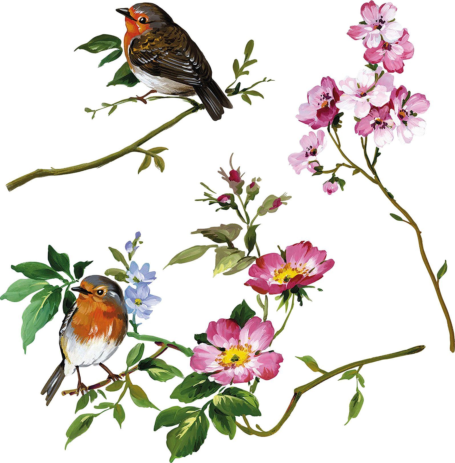 Komar Fensterbild Spring Fever, 31x31 cm (Breite x Höhe), selbsthaftend