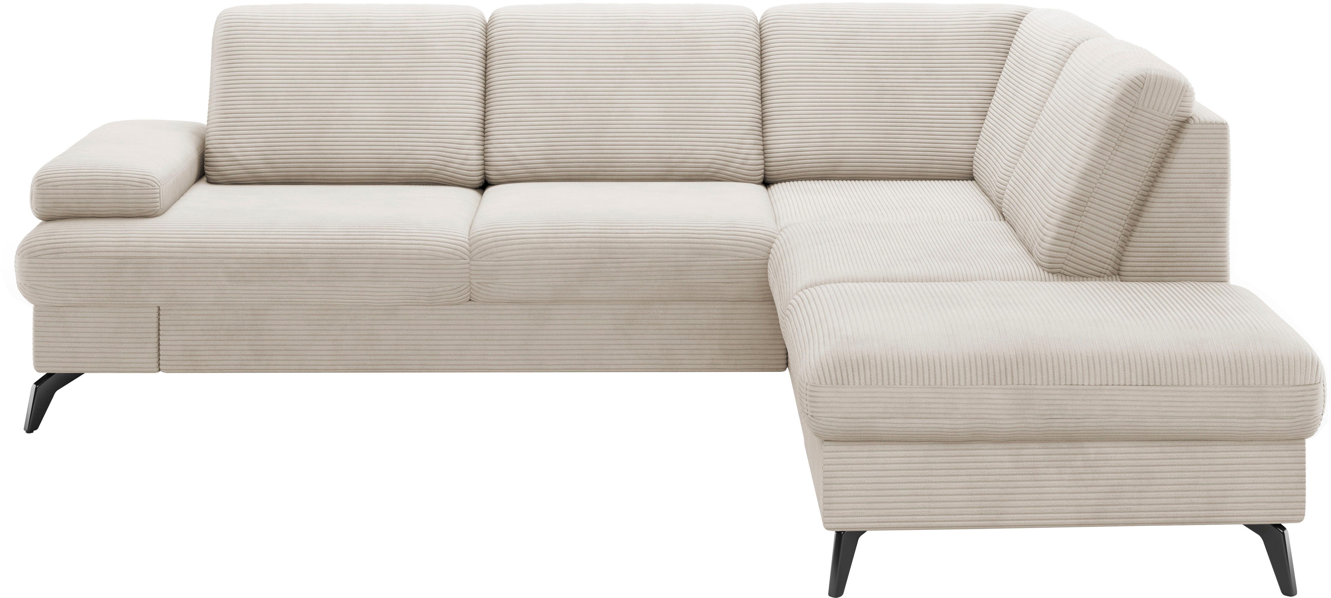 sit&more Ecksofa "Morris Jubi L-Form", inkl. Armteilfunktion und 1 Zierkiss günstig online kaufen