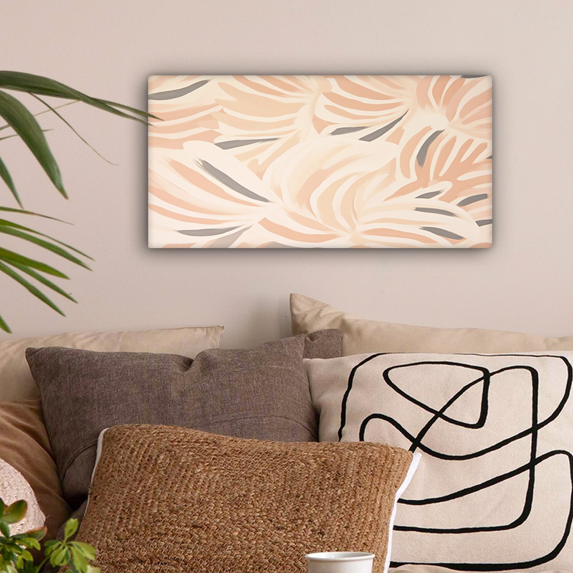 OneMillionCanvasses® Leinwandbild Panorama Pastell - Kunst günstig online kaufen
