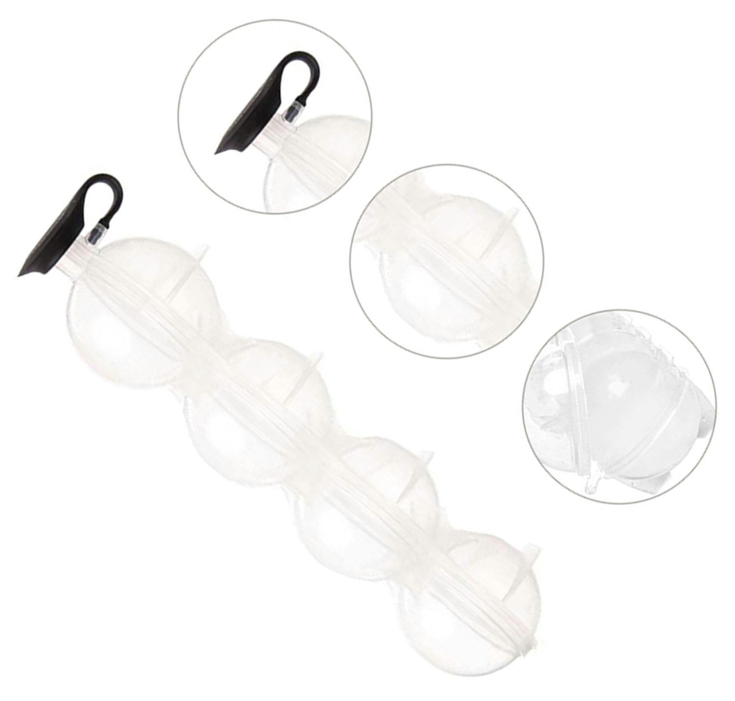 WS-Trend Eiswürfelform XL Eiskugel Eiswürfelform Eiswürfelbehälter4 Kammern - 5 cm Kugel, (1-tlg)