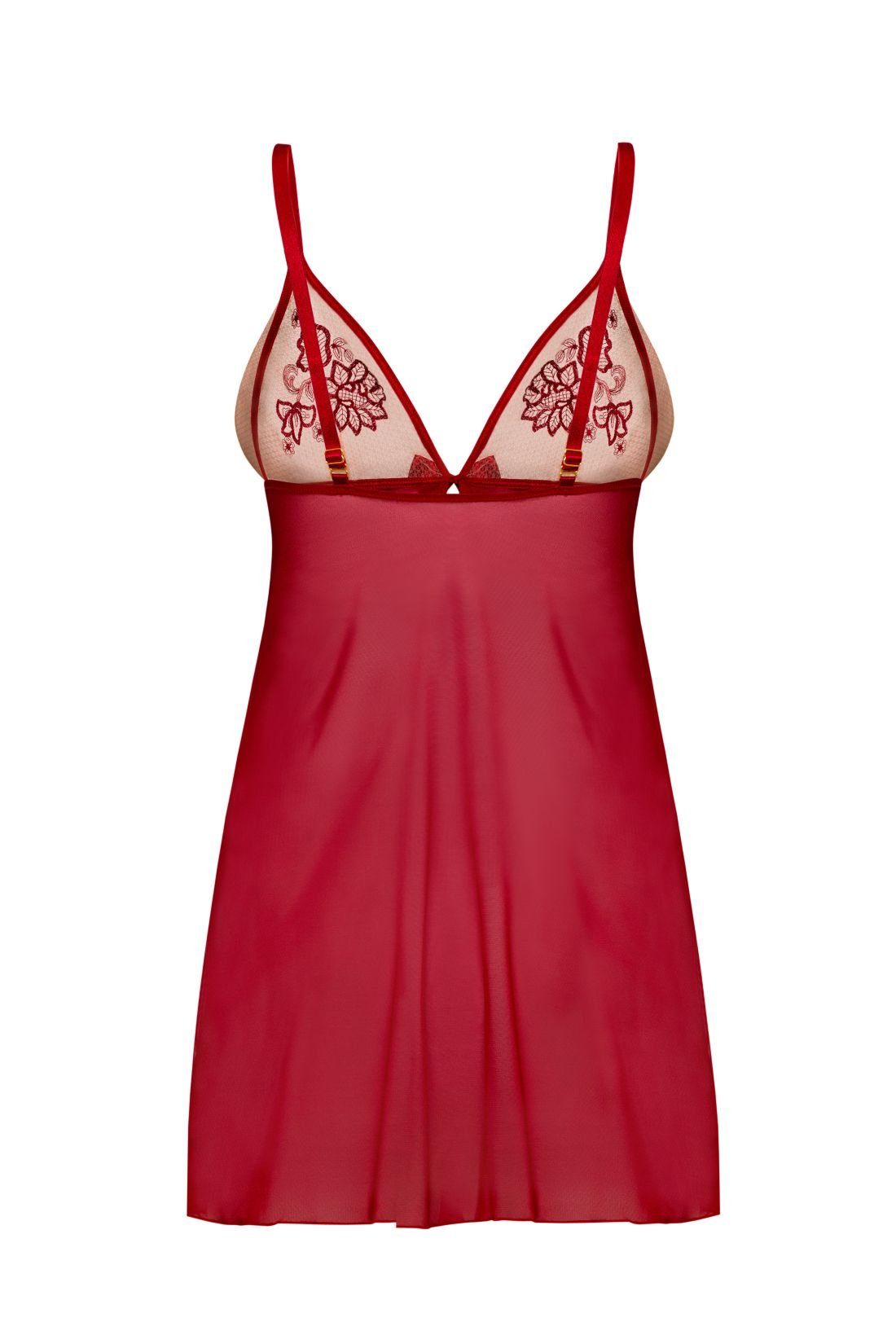 rot Babydoll Lingerie Róza (1-tlg) Negligé Roza-Mehendi