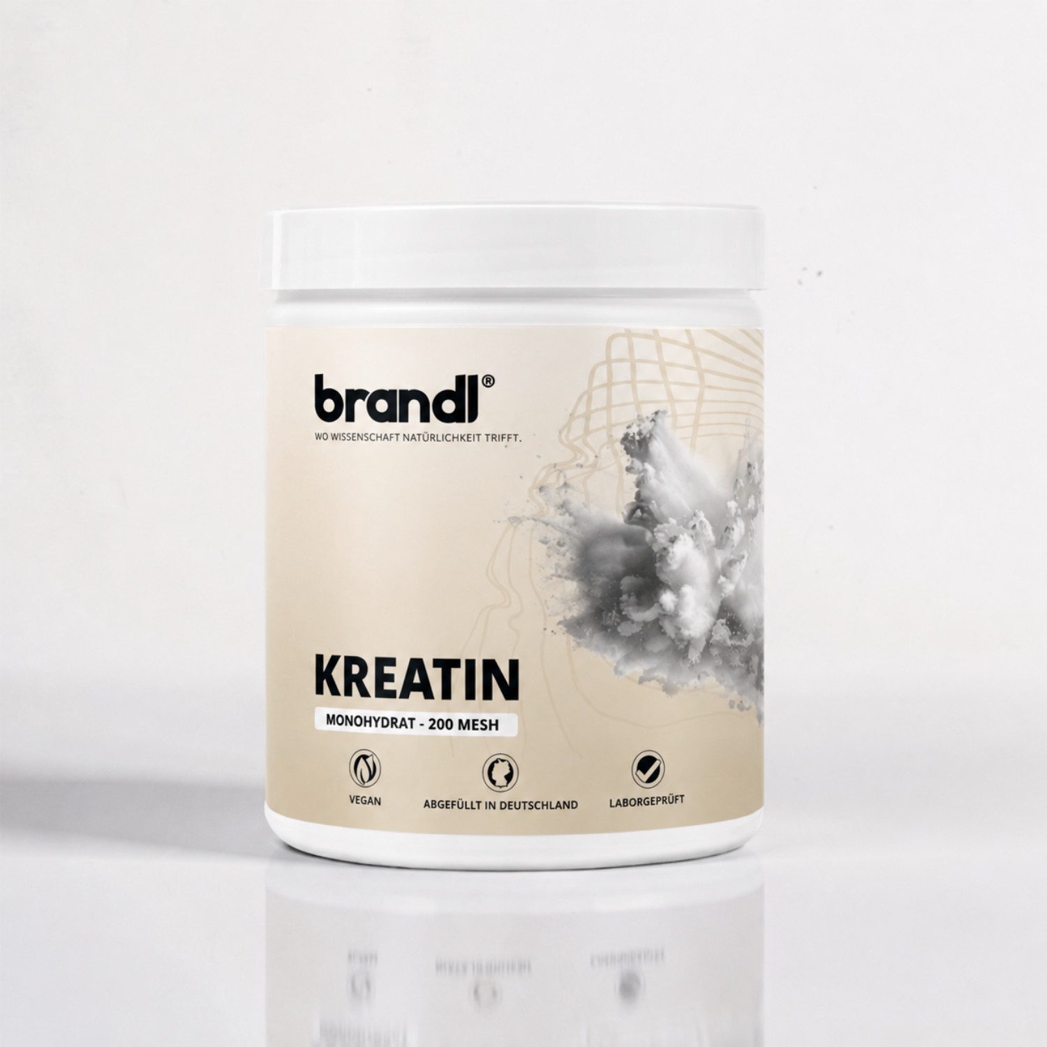 Brandl Nutrition Kreatin Monohydrat – 200 Mesh Pulver, 500 g