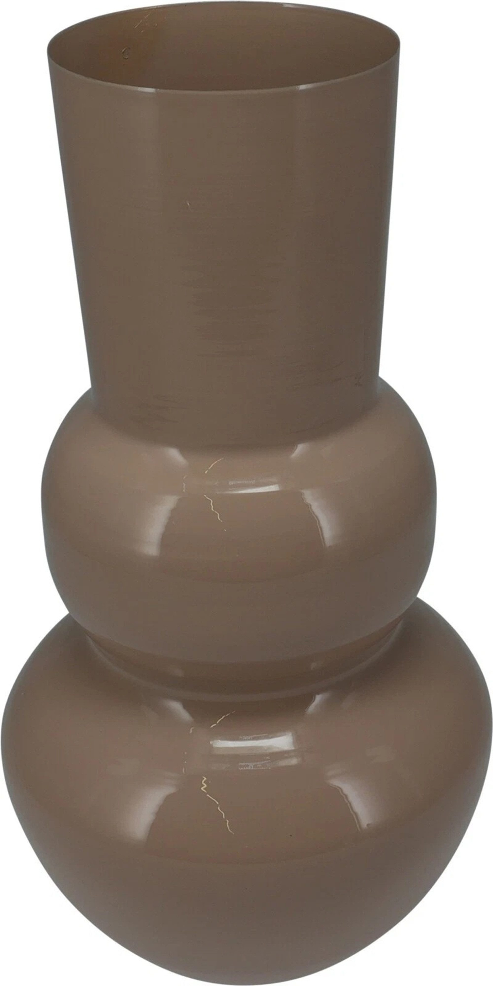 Meinposten Dekovase Vase Retro Zinkvase Beige Terrakotta 30x15 Blumenvase (1 St)