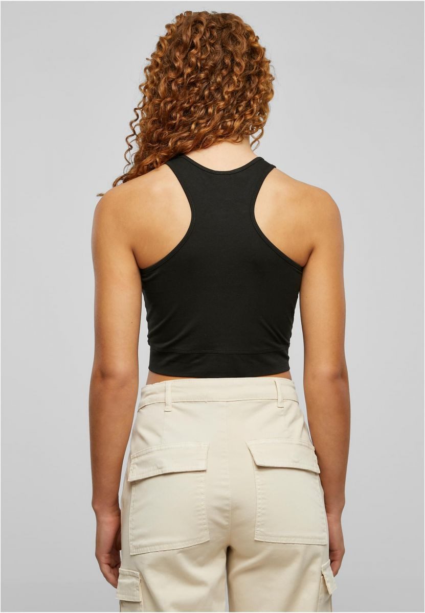 URBAN CLASSICS Tanktop Ladies Cropped Knot Top XS bis 5XL