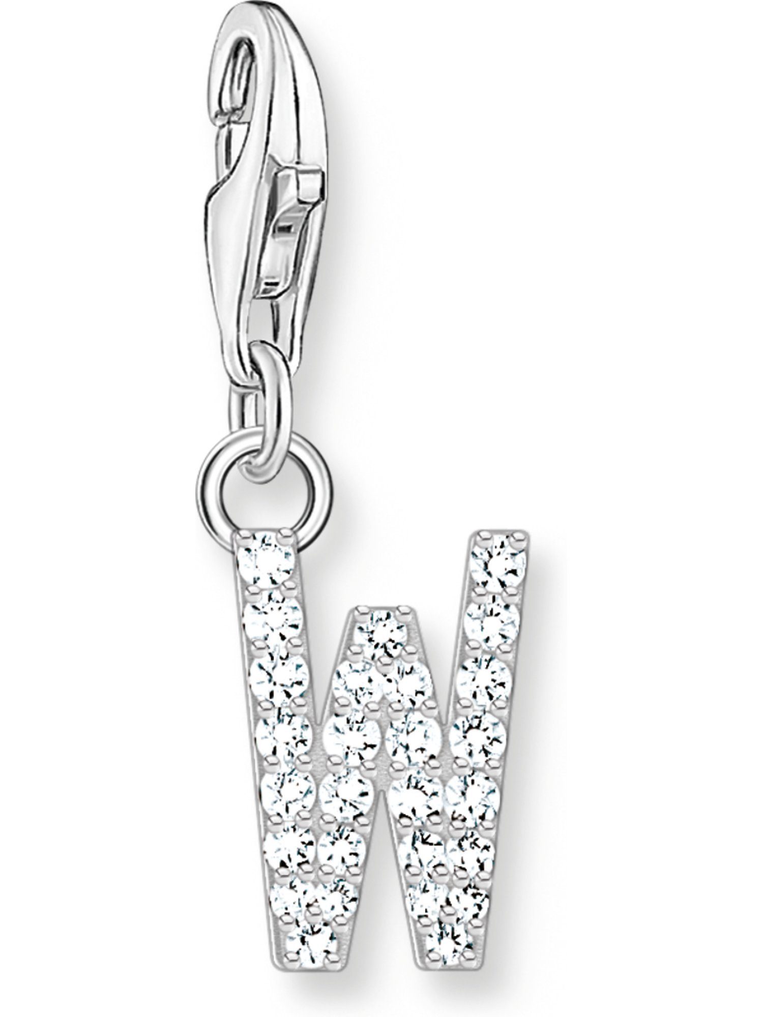 THOMAS SABO Kettenanhänger Thomas Sabo Damen-Charm 925er Silber Zirkonia