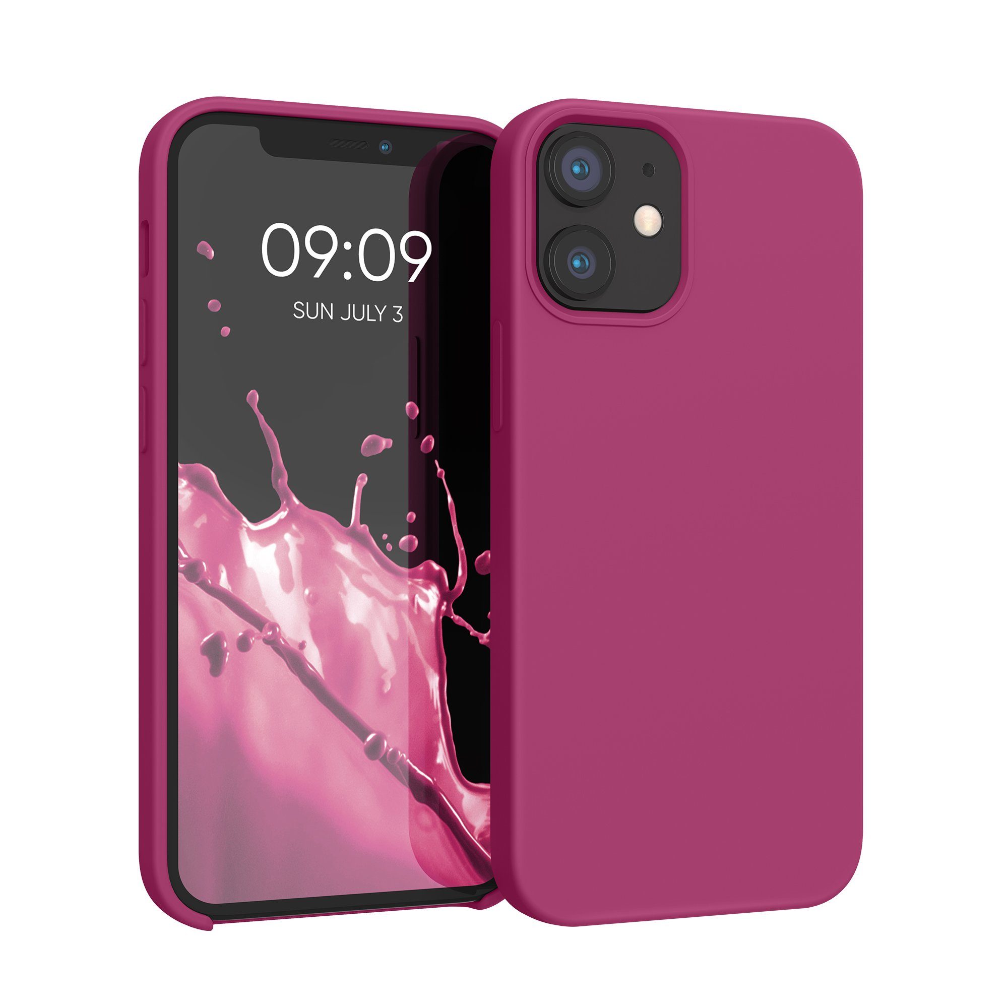 kwmobile Handyhülle Hülle für Apple iPhone 12 mini, Hülle Silikon gummiert - Handyhülle - Handy Case Cover