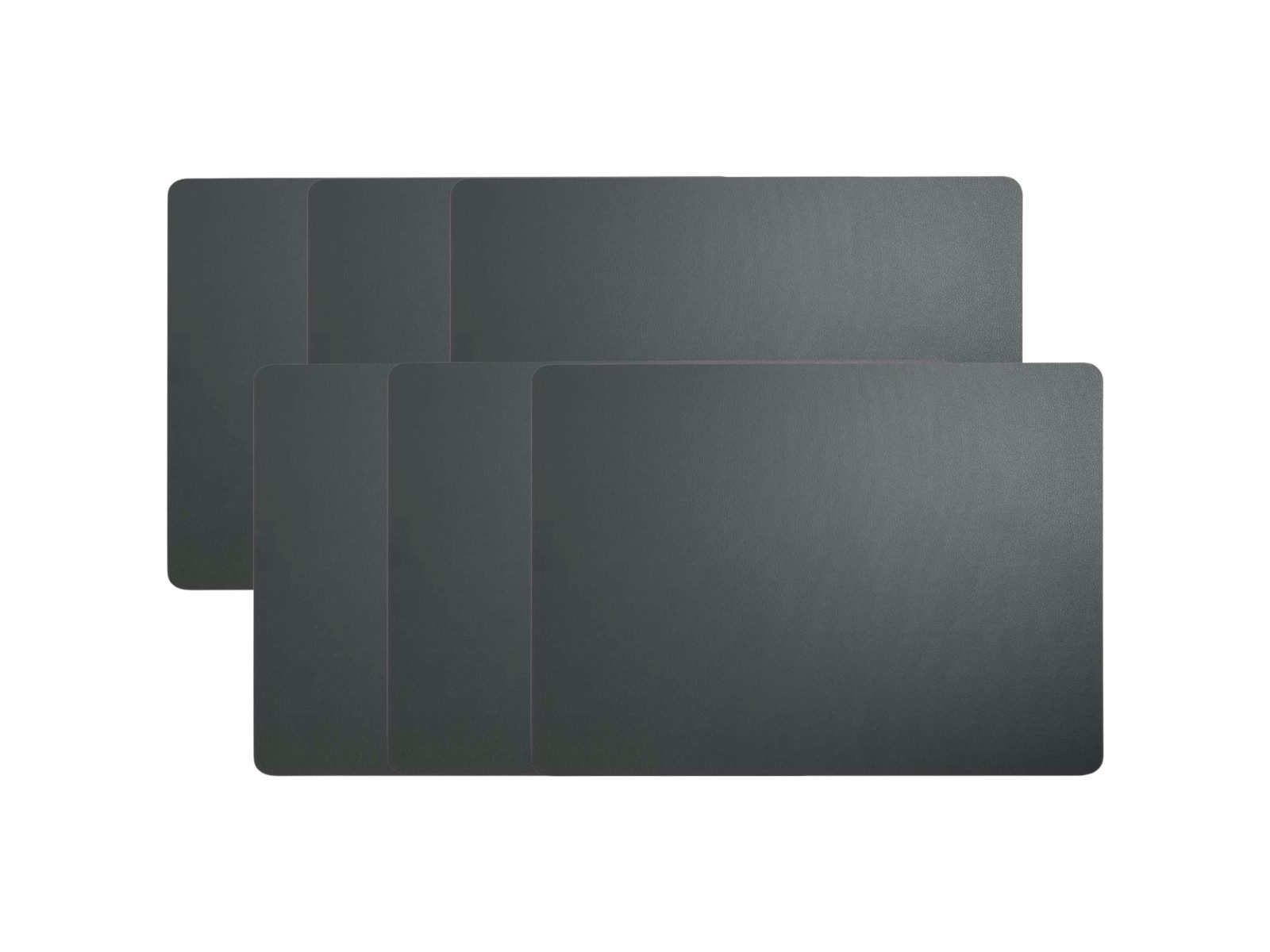 ASA SELECTION Platzset Tischset Lederoptik basalt 46x33cm Set6