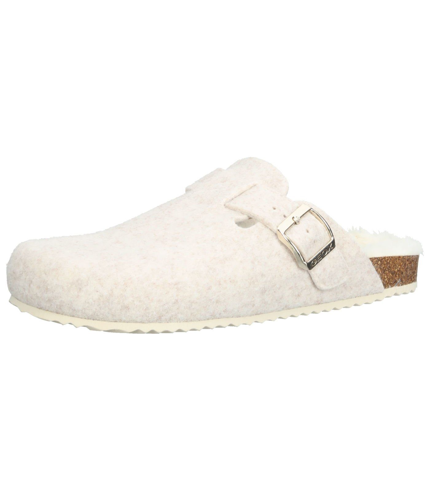 Geox Pantoletten Textil Pantolette Offwhite