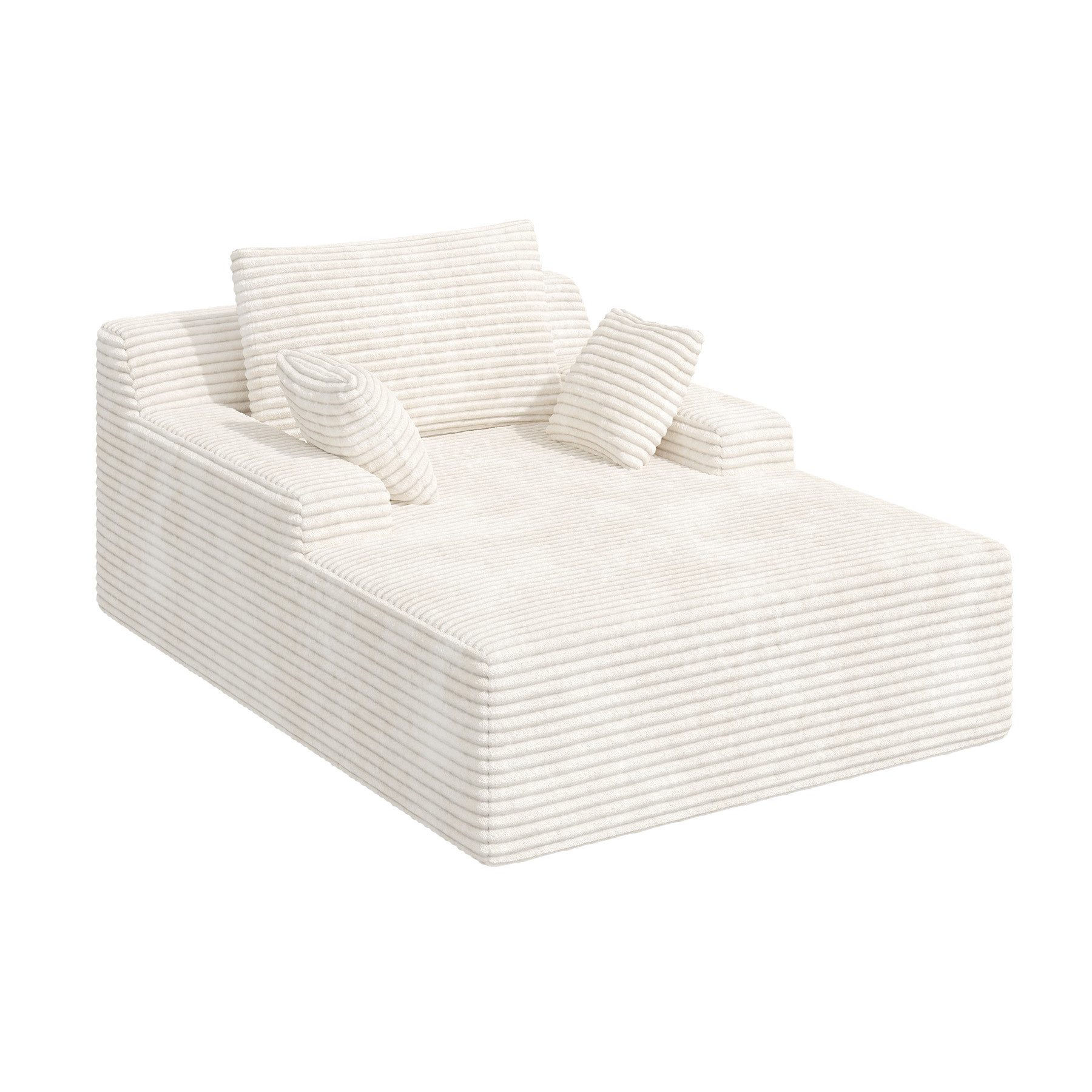 Aivermeil Sofa Multifunktionales All-in-One-Sofa, Modulares Chaiselongue Sofa, 1 Teile, modernes Schlafsofa, 172x129x40cm Relaxliege mit 2 Kissen