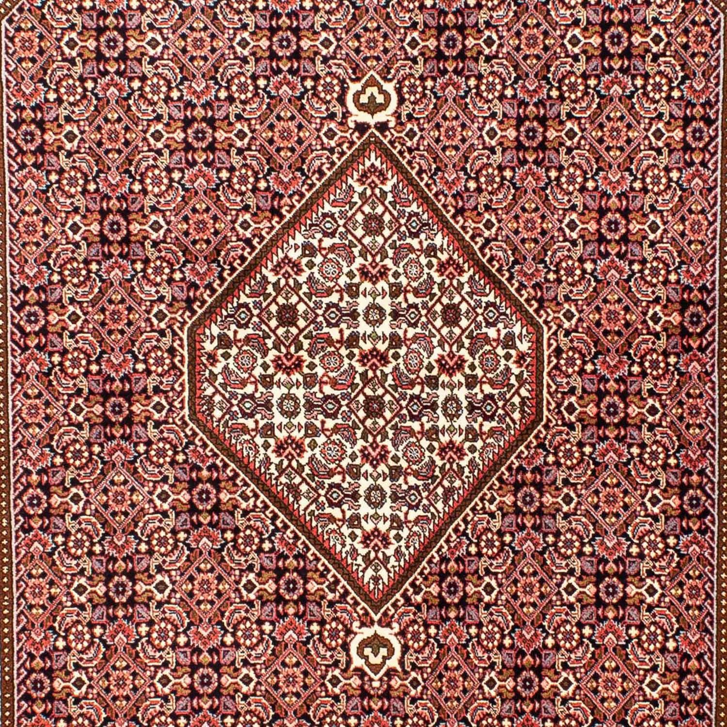 mm, Perser x 250 cm - Handgeknüpft, Orientteppich Bidjar - morgenland, rot, 169 Zertifikat Wohnzimmer, mit 15 rechteckig, - Einzelstück Höhe: