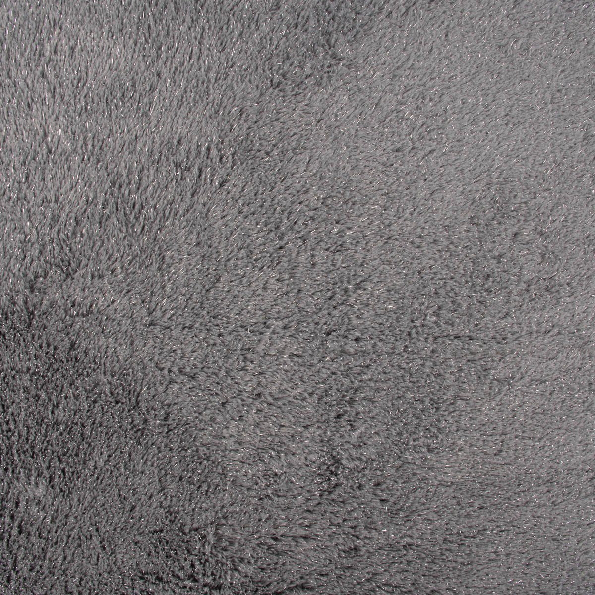 Thumbnail - SCHÖNER LEBEN. Stoff Fellimitat Kunstfell mit Lurex Glitzer grau silberfarbig 1,5m Breite