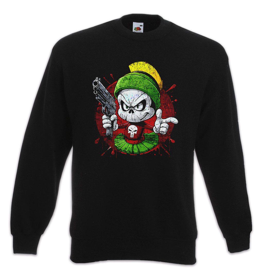 Sweatshirt Vigilante Marv Sweatshirt Skull Logo Toon Cartoon Comic Marvin