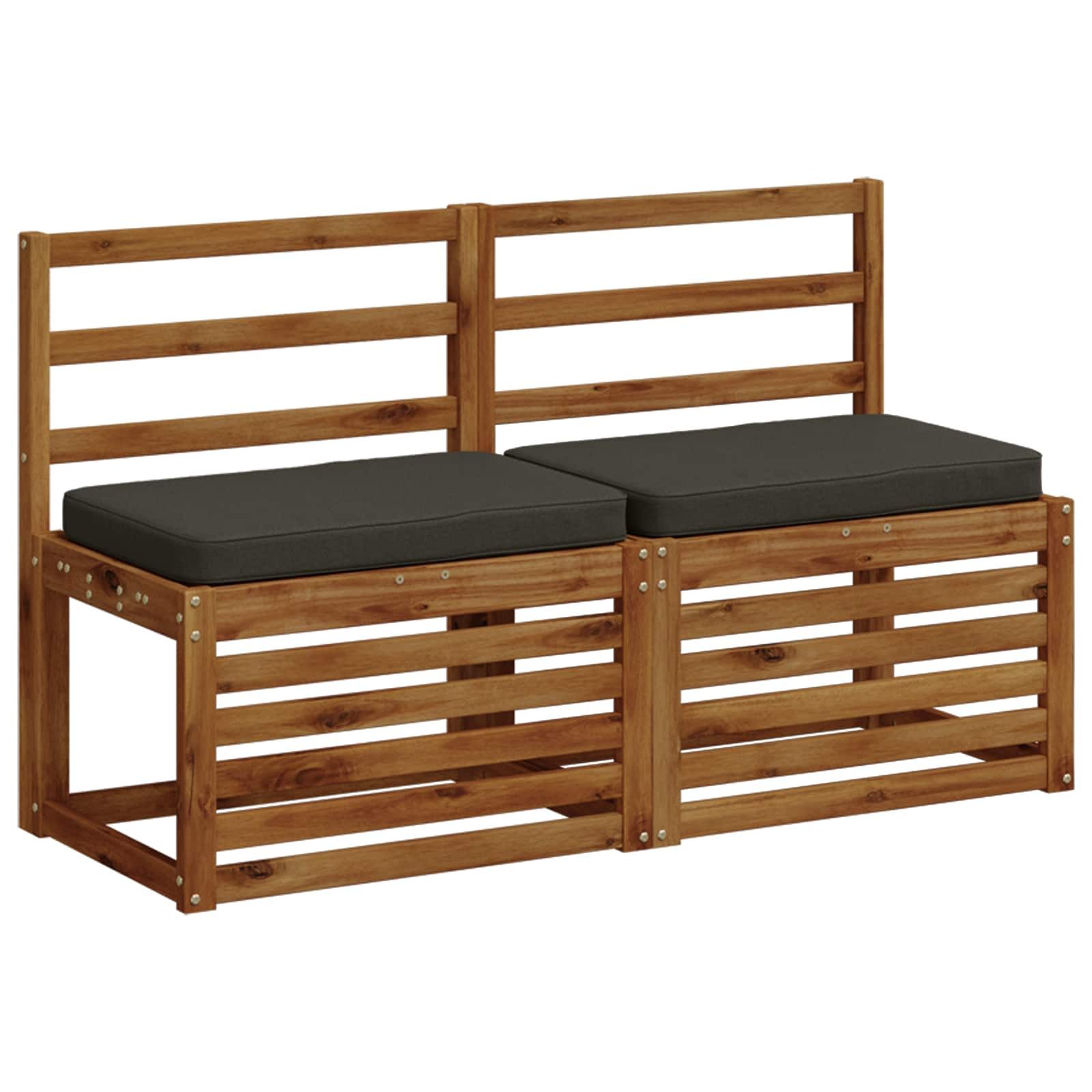 vidaXL Sitzauflage 1-teiliges Bankkissen VUGHT 100 % Polyester Anthrazit, (1 St) – Bild 3 von 5