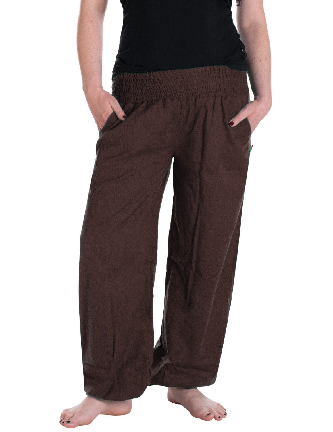 Vishes Haremshose Lange Sommerhose Schlupfhose Einheitsgröße Hippie, Baggyhose, Yogahose