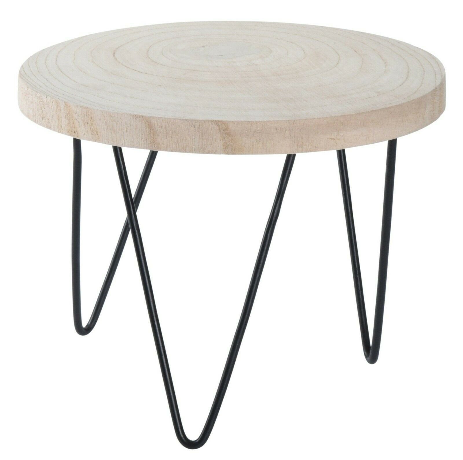 Meinposten Beistelltisch »Dekobrett mit Füßen Holz Baumscheibe Tablett Tisch  Mini Beistelltisch Ø 25 cm« (1-St) online kaufen | OTTO