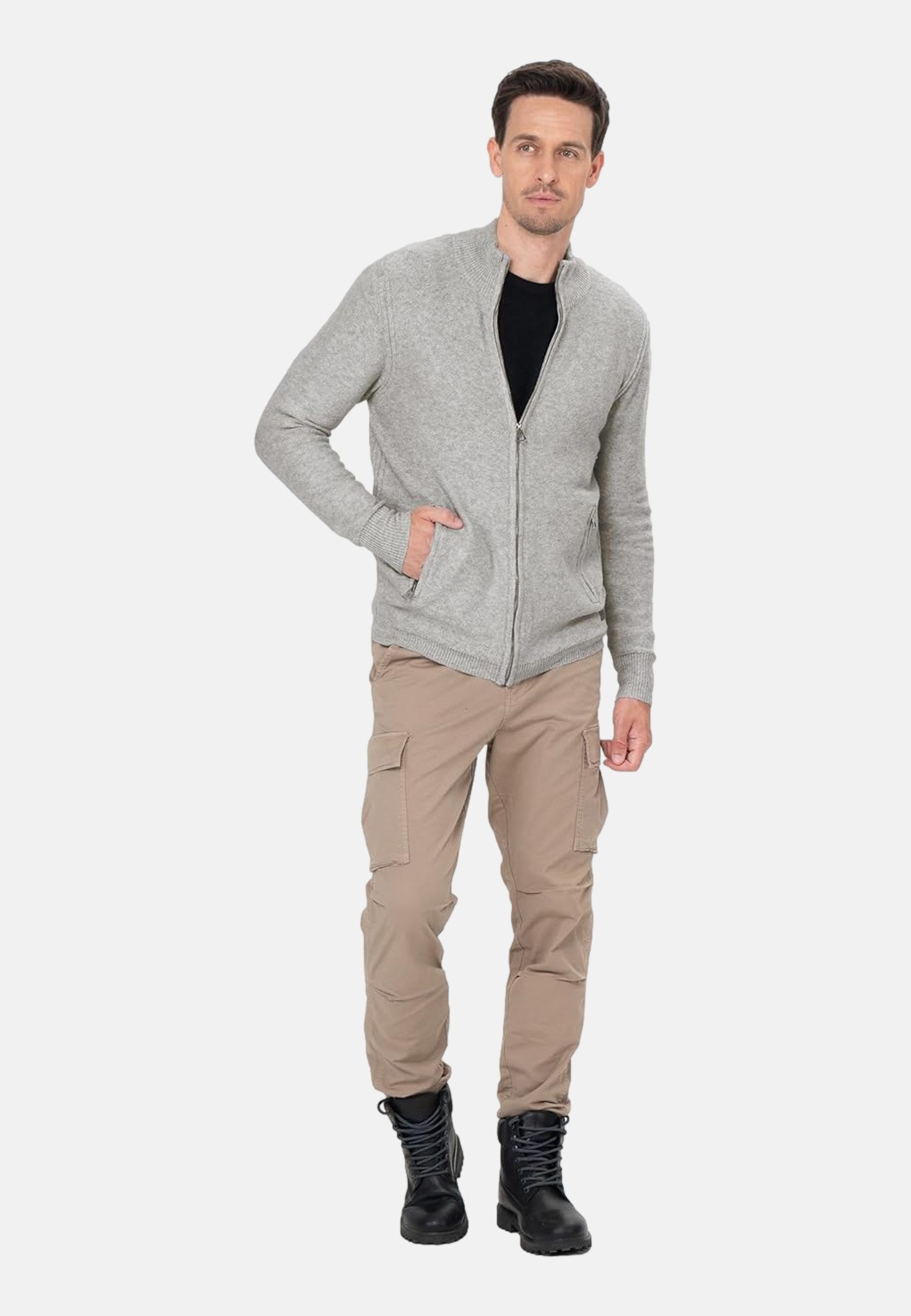 Key Largo Cardigan Strickjacke Elevator Cardigan Reißverschluss (1-tlg) günstig online kaufen