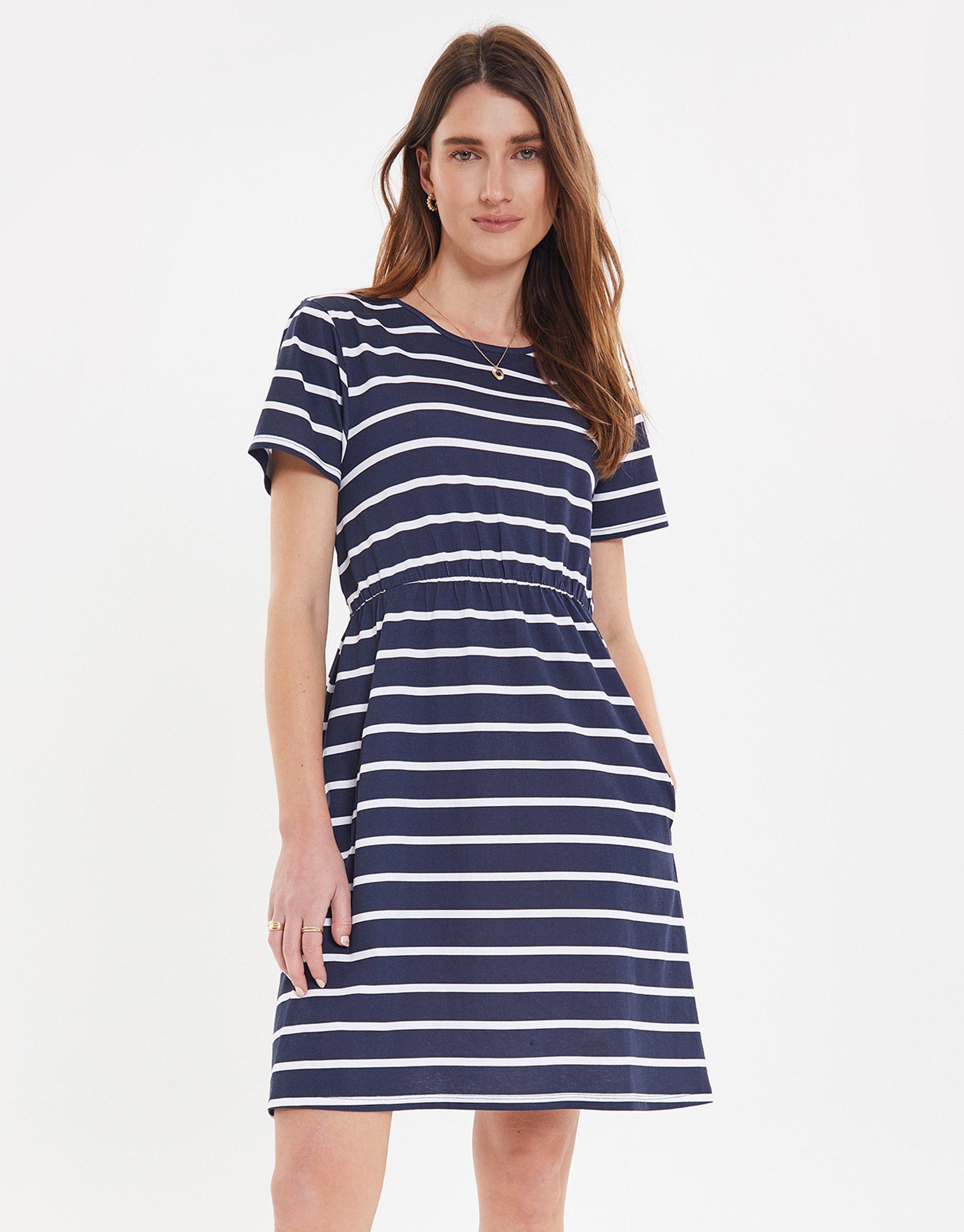 Stripe Threadbare with gestreift Pockets Dress Sommerkleid Minogue Short - THB