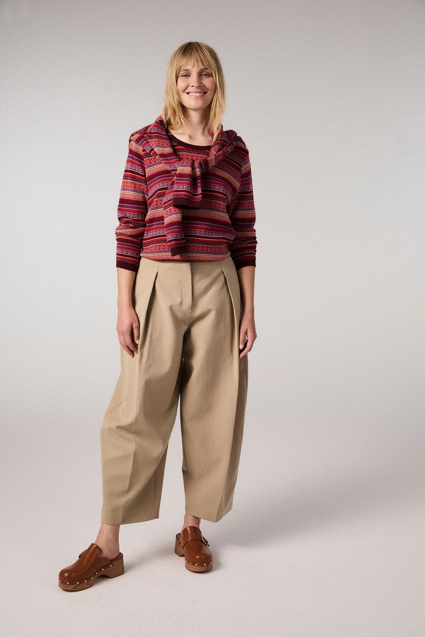 Himalaya Clothing Strickpullover Damen mit lebendigem Jacquardmuster - Stri günstig online kaufen