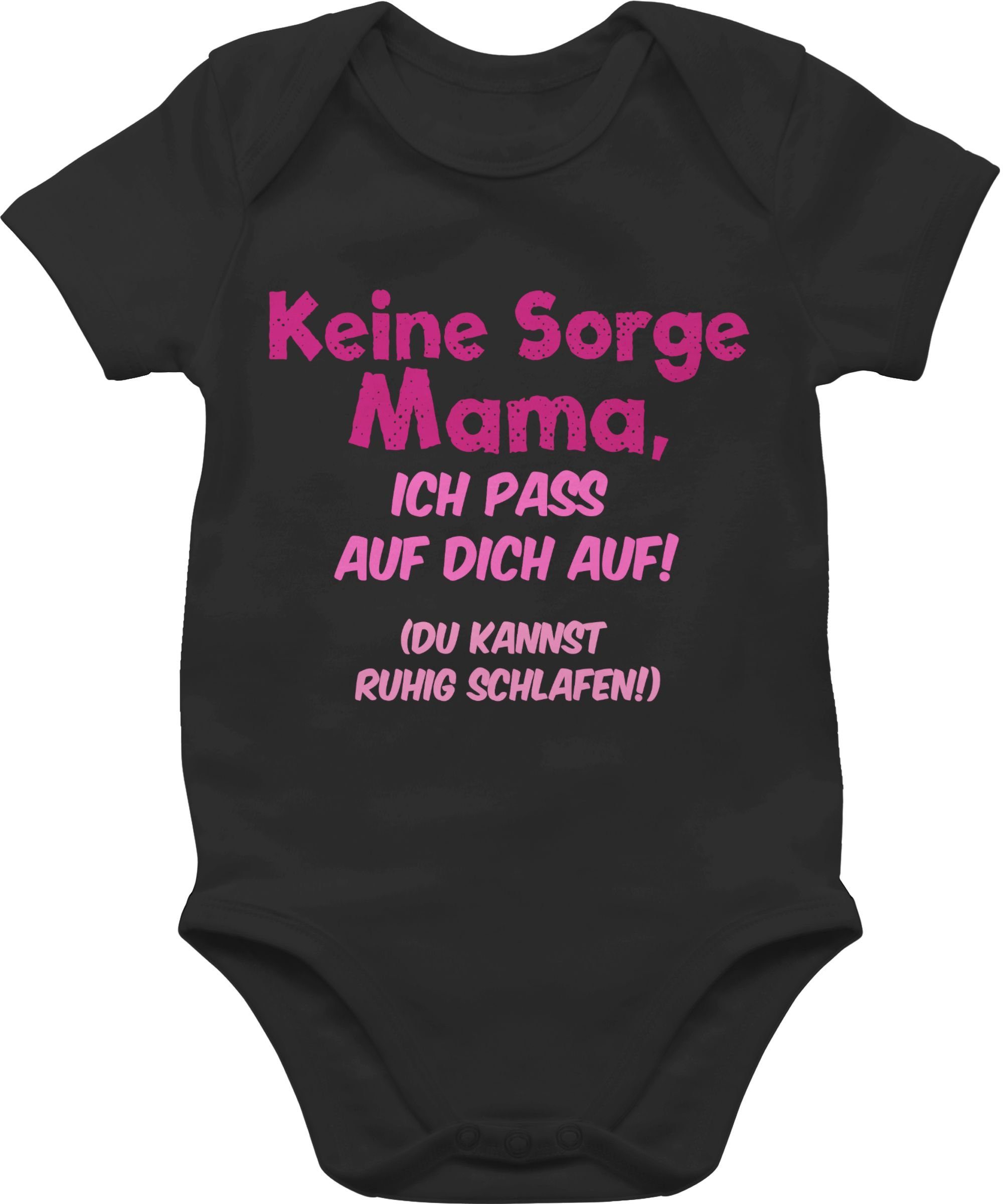 Shirtracer Shirtbody Keine Sorge Mama, ich pass auf dich auf! Du kannst ruhig schlafen! Strampler Baby Mädchen & Junge