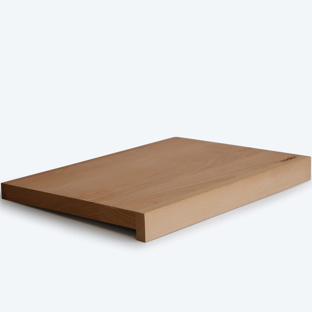 Schneidebrett Holz - Buchenholz mit Antirutschkante
