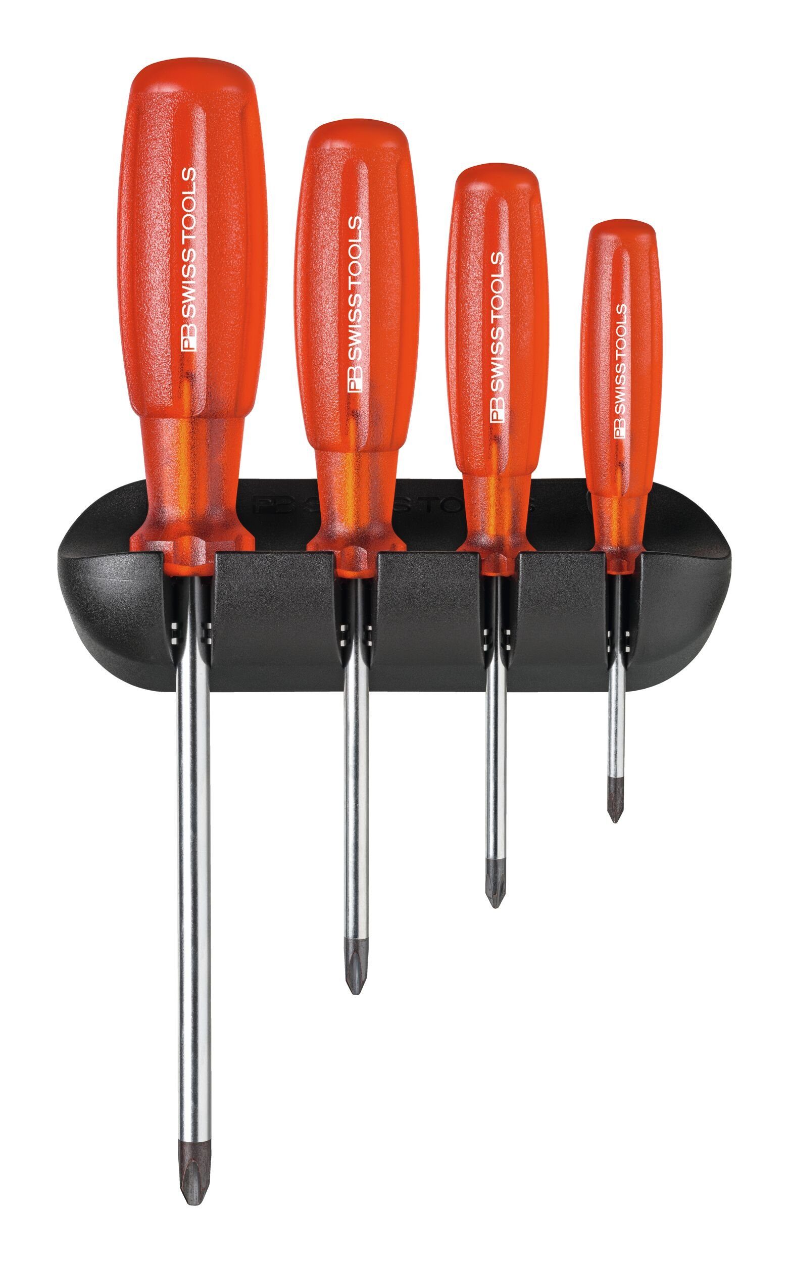 PB Swisstools Schraubendreher, (4 St), Satz PH im Wandhalter Multicraft