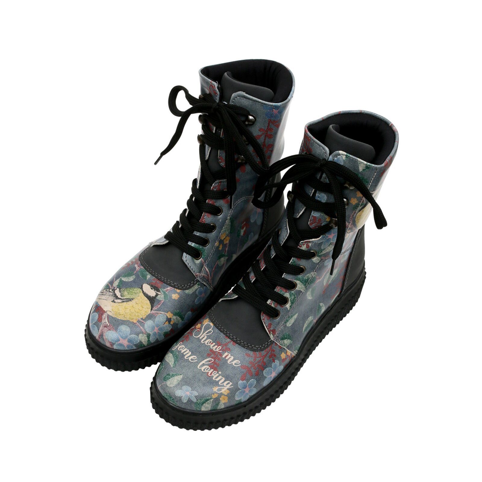 DOGO Future High Top Ботинки Show Me Some Loving Damen Stiefeletten Schnürboots Handgefertigt