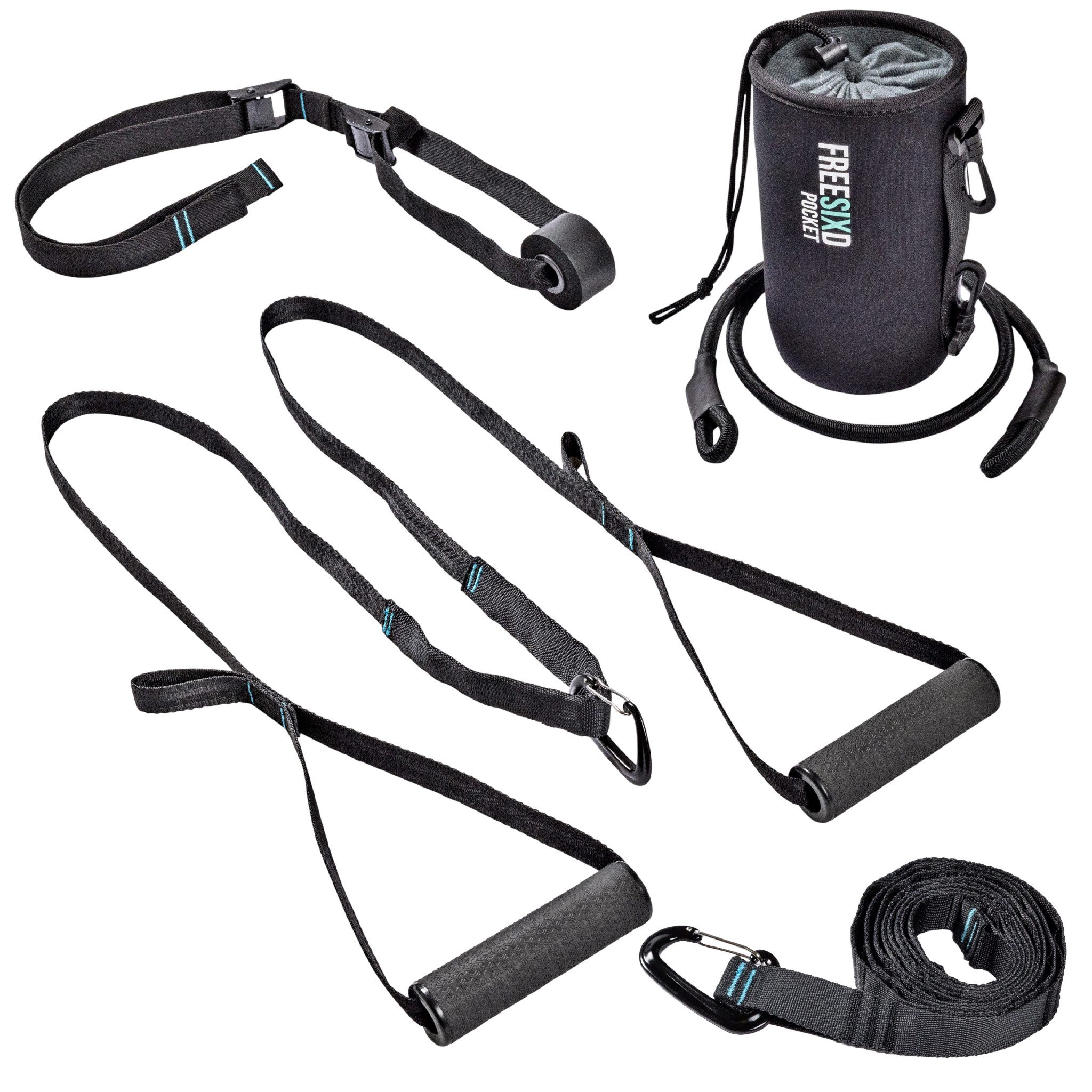 Pullup & Dip Schlingentrainer FREESIXD Pocket - Mobiler mini Schlingentrainer für indoor & outdoor