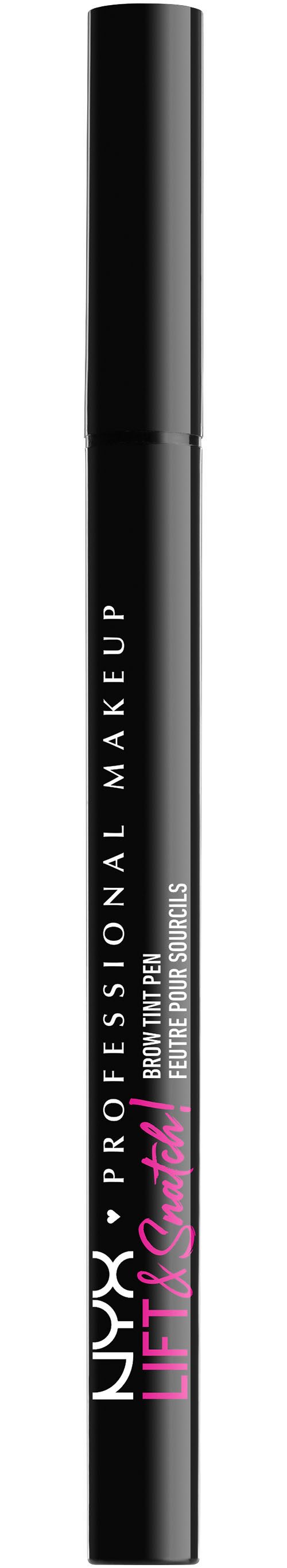 NYX PROFESSIONAL MAKEUP Schmink-Set The Brow Glue Stick + Lift & Snatch Brow Tint Pen, Nicht klebrig und wischfest, variable Deckkraft, bis zu 16h Halt.