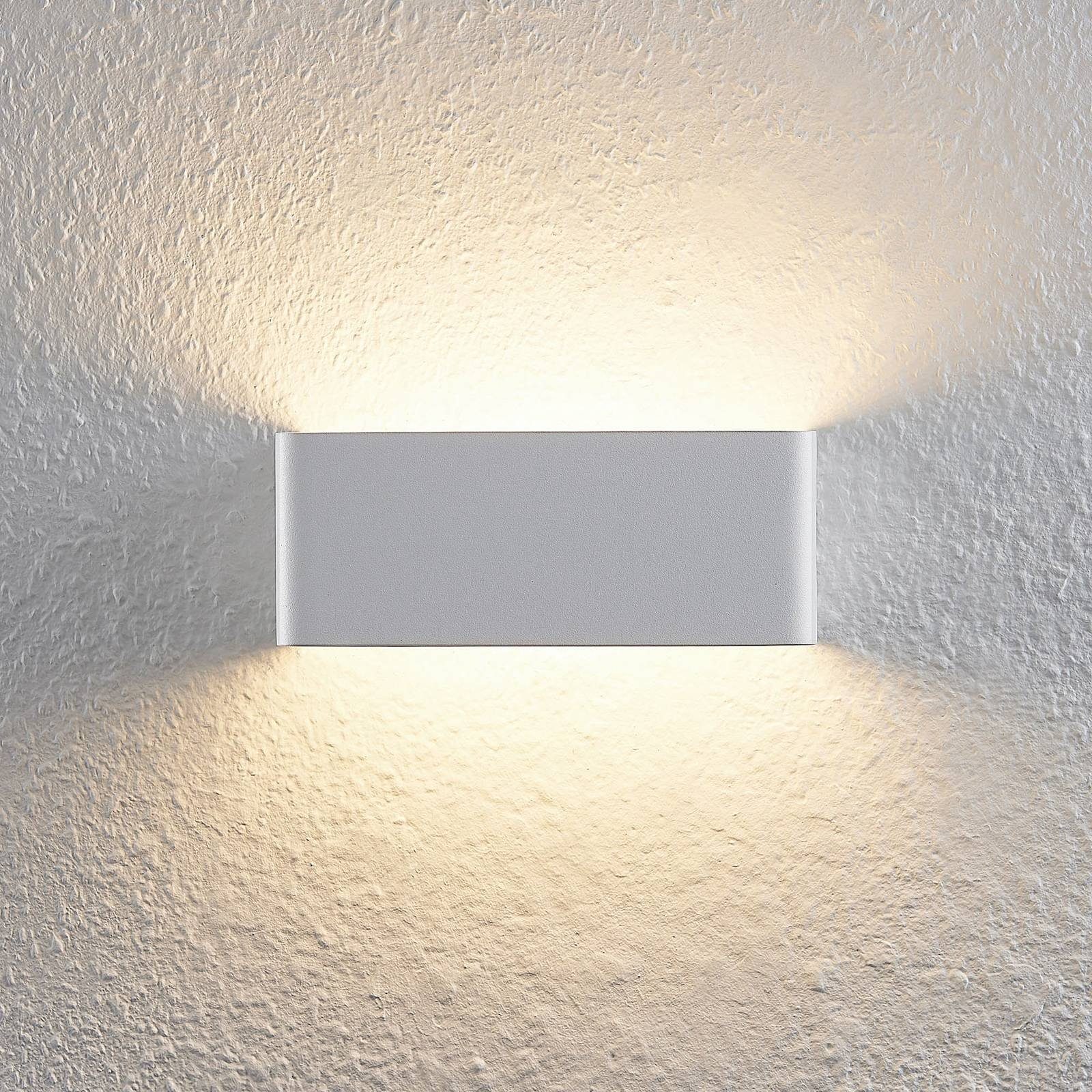 LED inkl. Leuchtmittel flammig, Arcchio 1 warmweiß, weiß, verbaut, Karam, Wandleuchte Aluminium, fest Eisen, Modern, LED-Leuchtmittel