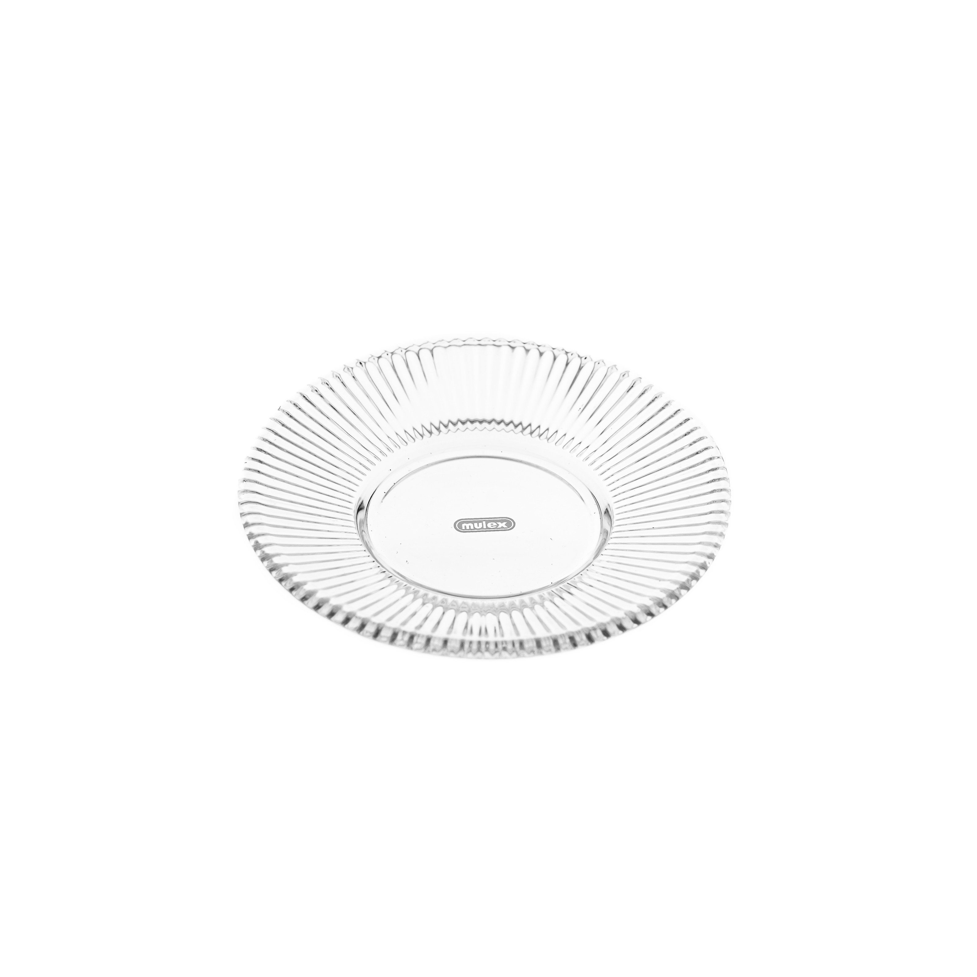 Mulex Glasuntersetzer Untertellerr ø11,5 cm, Relief Design - dekorativ & funktional, 6-tlg.