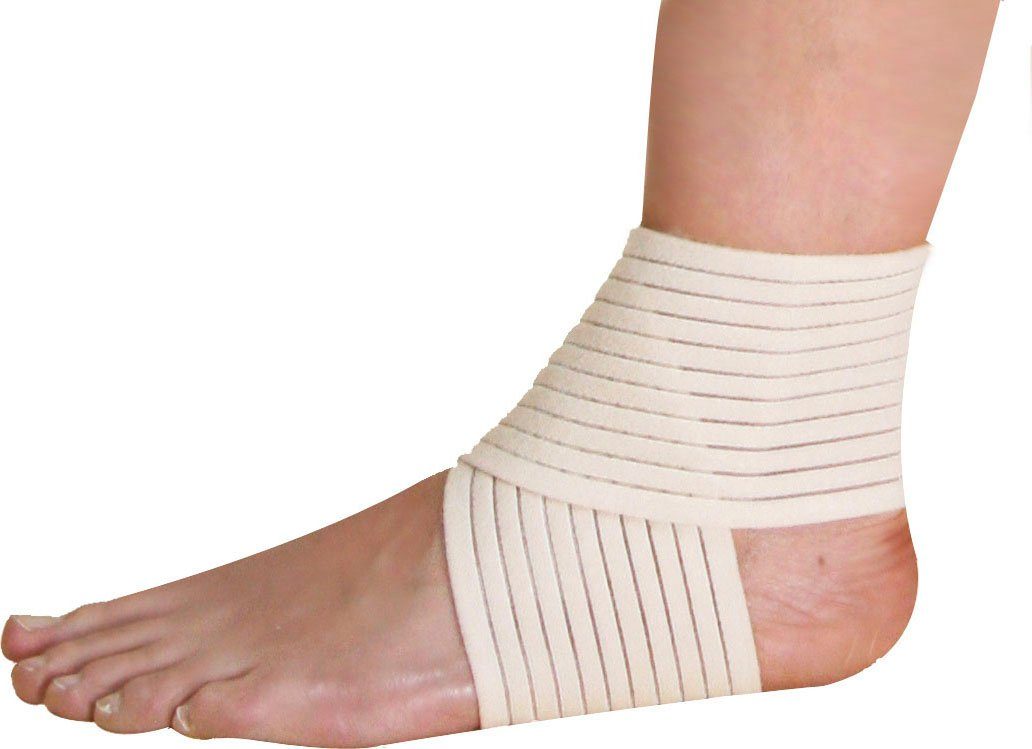 Hydas Fußbandage Knöchelkreuzbandage, entlastet, stabilisiert und aktiviert, Doppelpack, stützt und schützt nach Verletzungen, waschbar