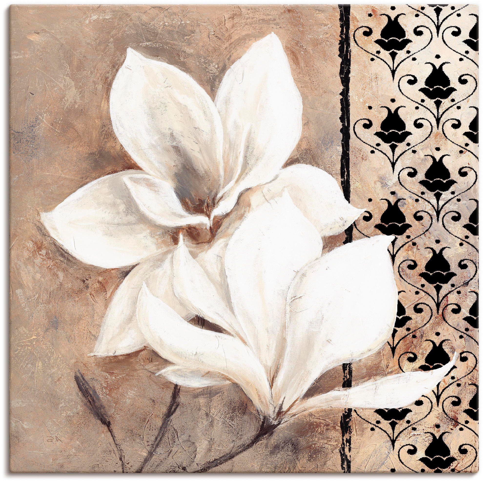 Artland Wandbild Klassische Magnolien, Blumenbilder (1 St), als Alubild, Leinwandbild, Wandaufkleber oder Poster in versch. Größen | Poster