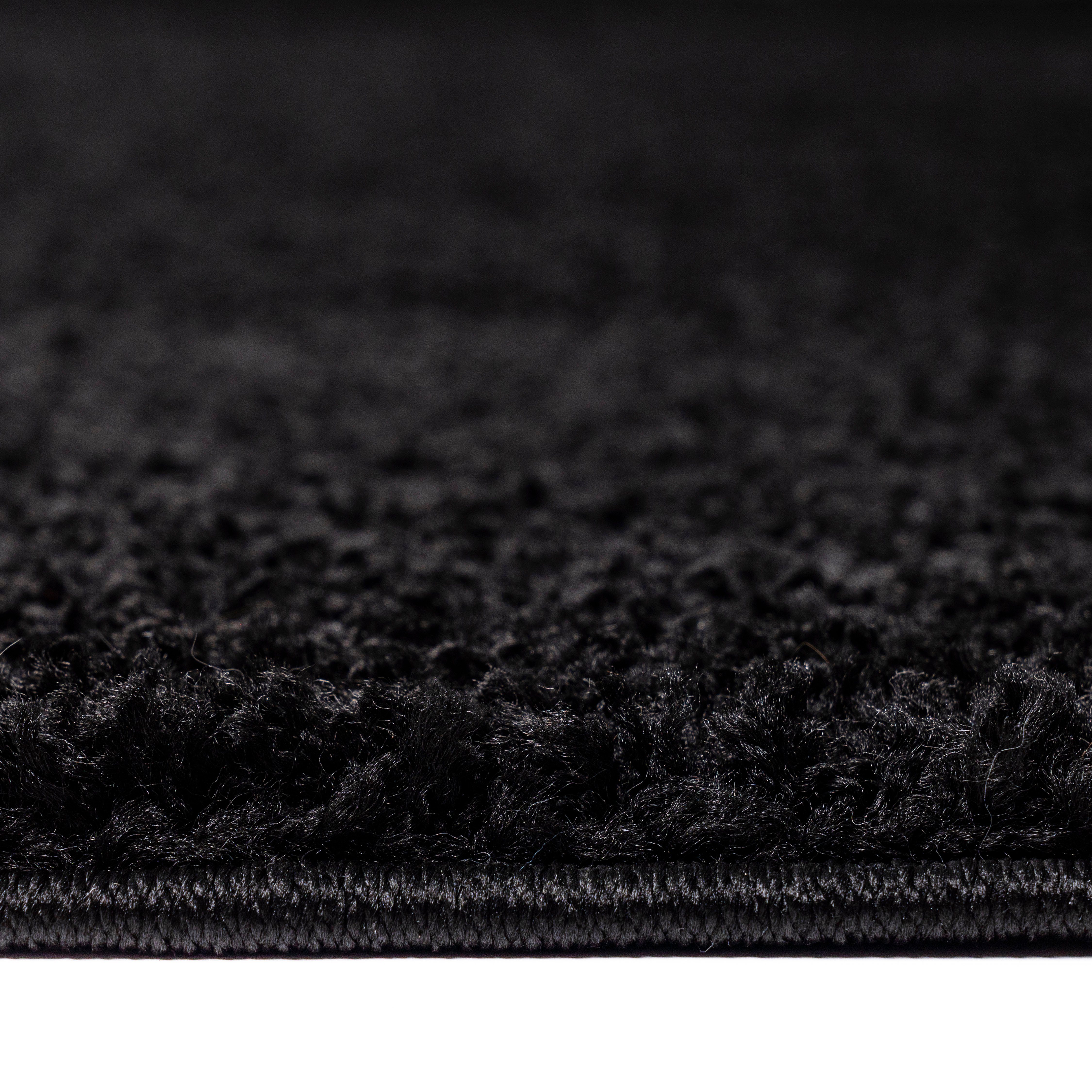 45 Home Viva rund, affaire, schwarz Uni-Farben, Teppich und Höhe: einfarbig, rund, kuschelig besonders Teppich weich mm,
