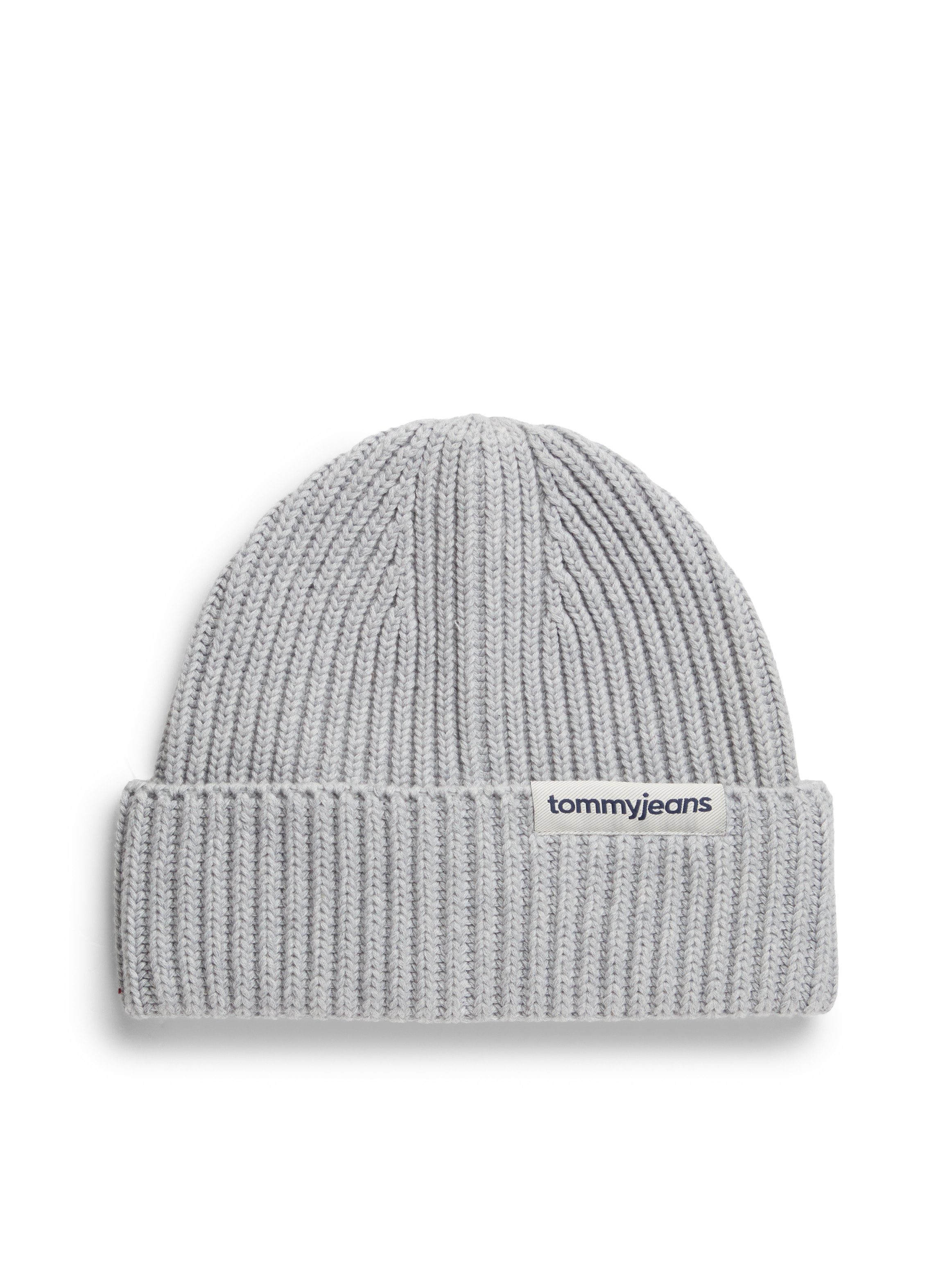 Tommy Jeans Beanie LINEAR LOGO BEANIE Regular fit mit Markenlabel