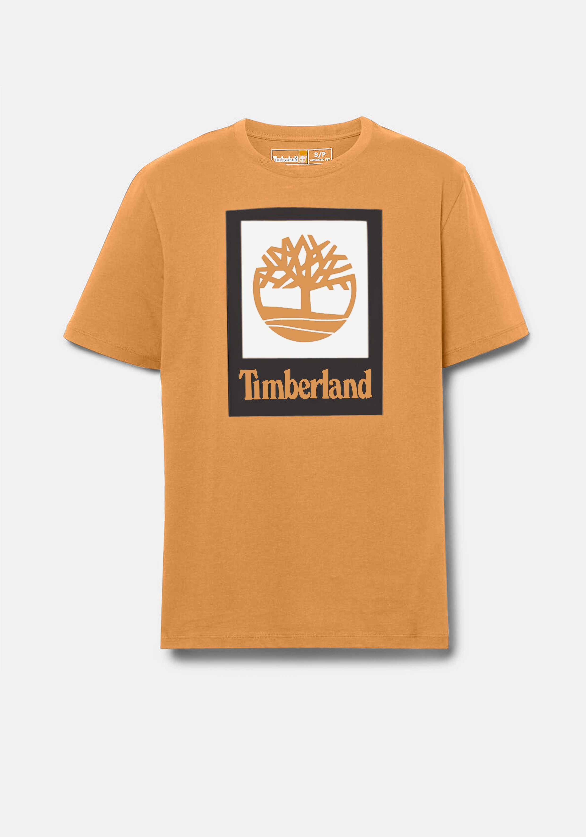 Timberland T-Shirt STACK LOGO Colored Short Sleeve Tee mit markantem Logo-Design, Kurzarm, aus Baumwolle